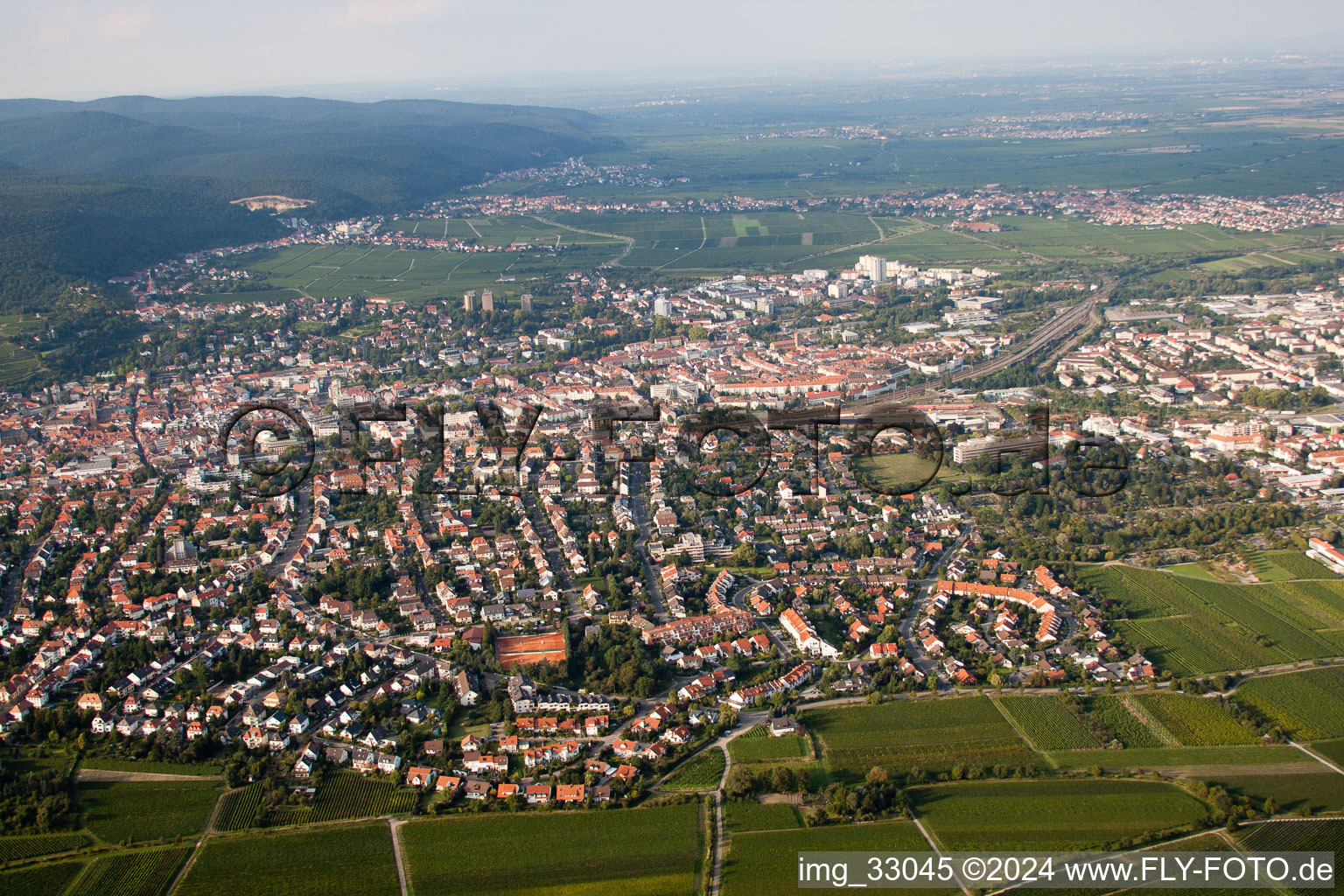 Luftbild von Von Süden in Neustadt an der Weinstraße im Bundesland Rheinland-Pfalz, Deutschland