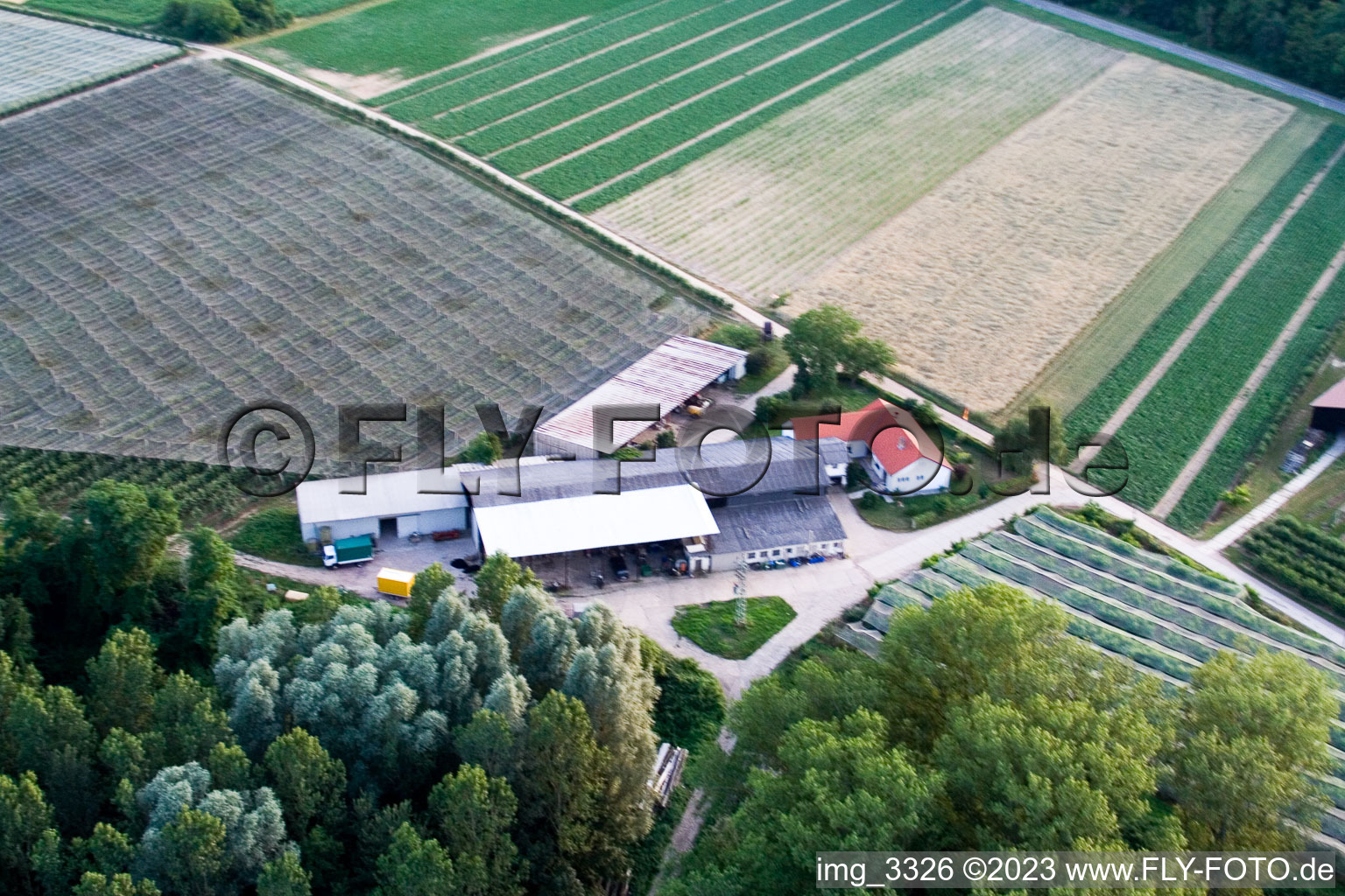 Luftbild von Rheinzabern,Zirkershof im Bundesland Rheinland-Pfalz, Deutschland