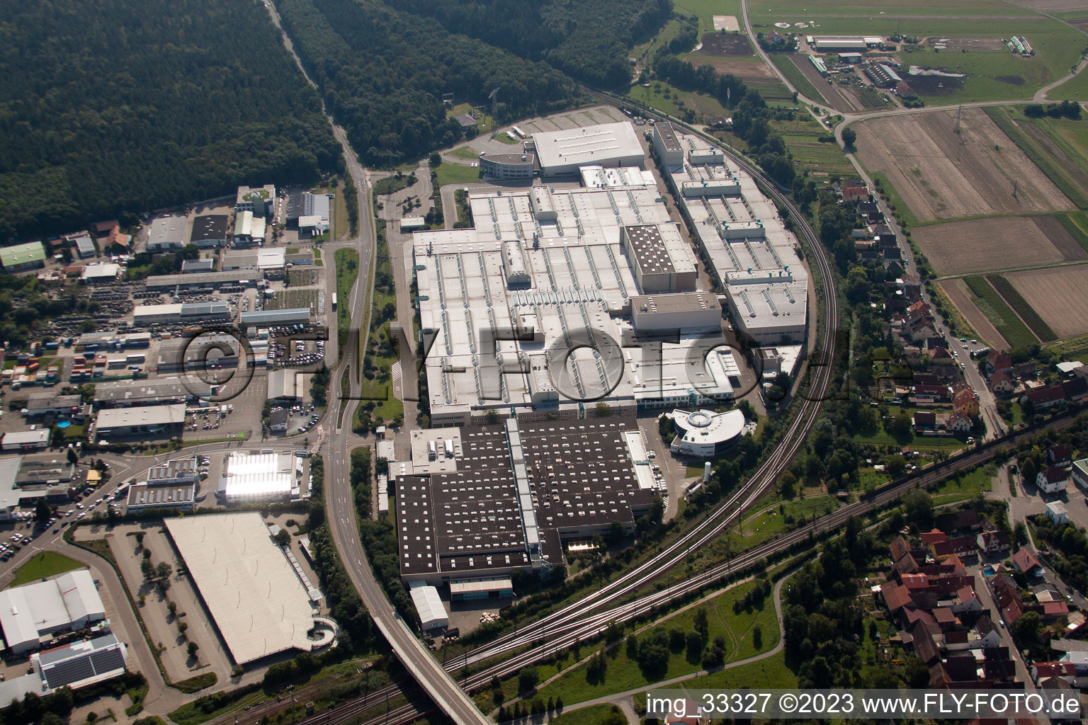 Luftbild von SEW-eurodrive GmbH im Ortsteil Graben in Graben-Neudorf im Bundesland Baden-Württemberg, Deutschland