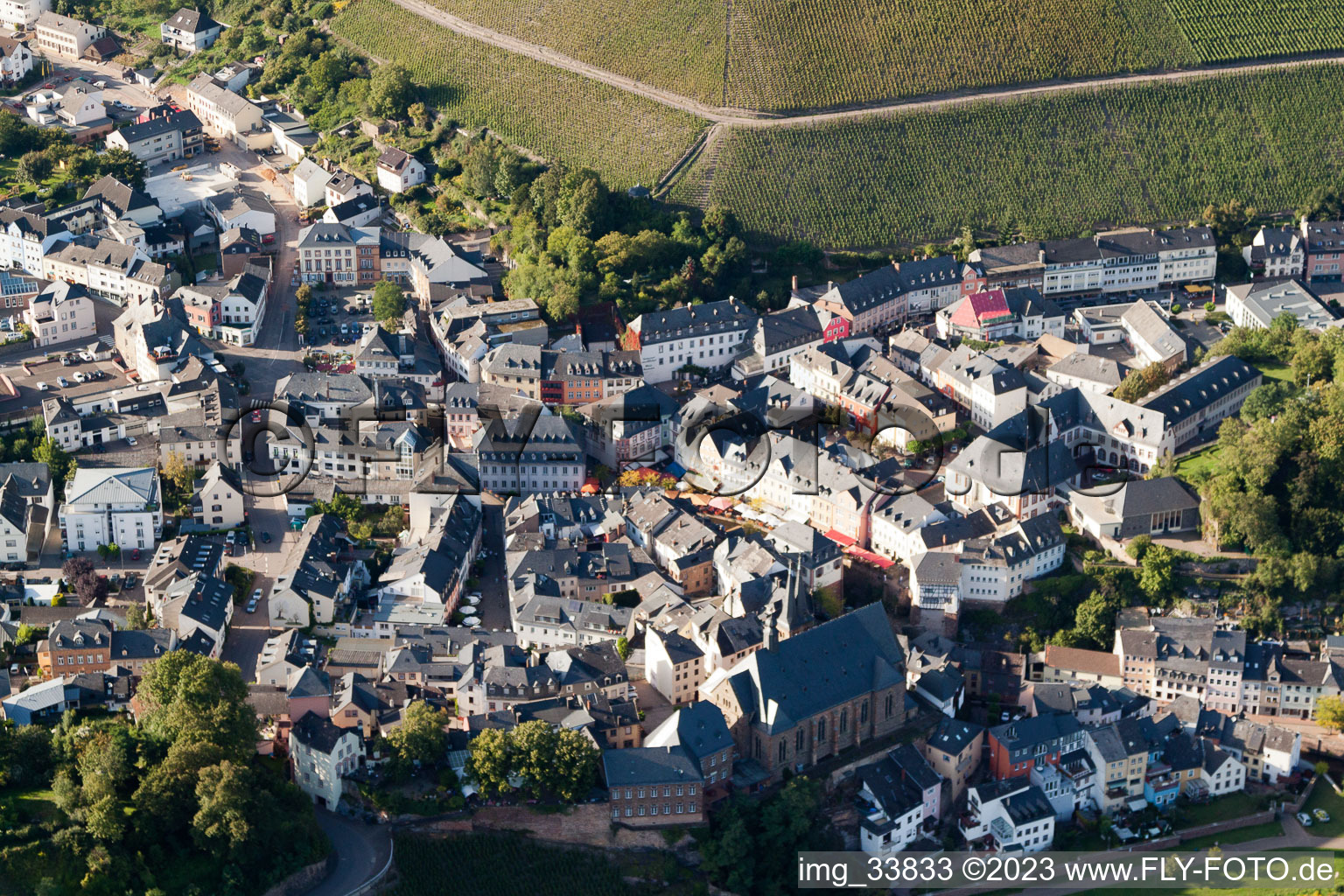 Luftaufnahme von Saarburg im Bundesland Rheinland-Pfalz, Deutschland