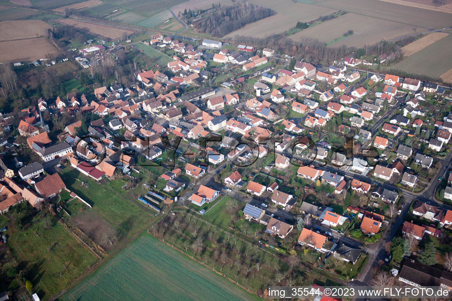 Luftaufnahme von Barbelroth im Bundesland Rheinland-Pfalz, Deutschland