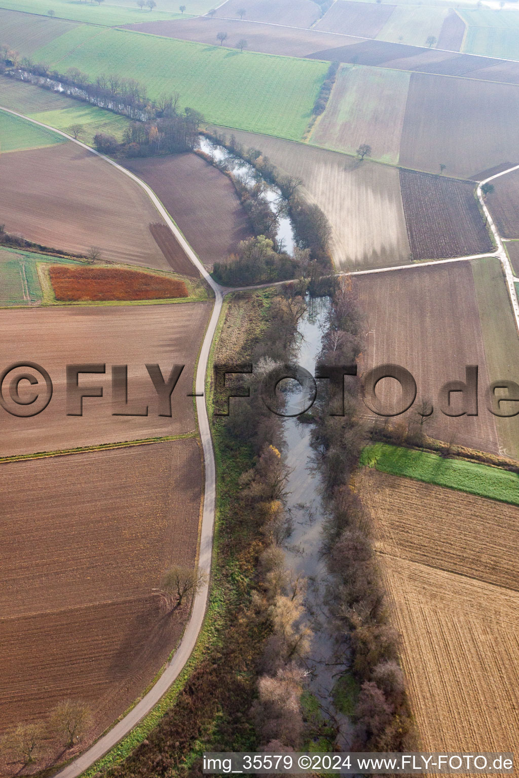 Deutschhof im Bundesland Rheinland-Pfalz, Deutschland vom Flugzeug aus