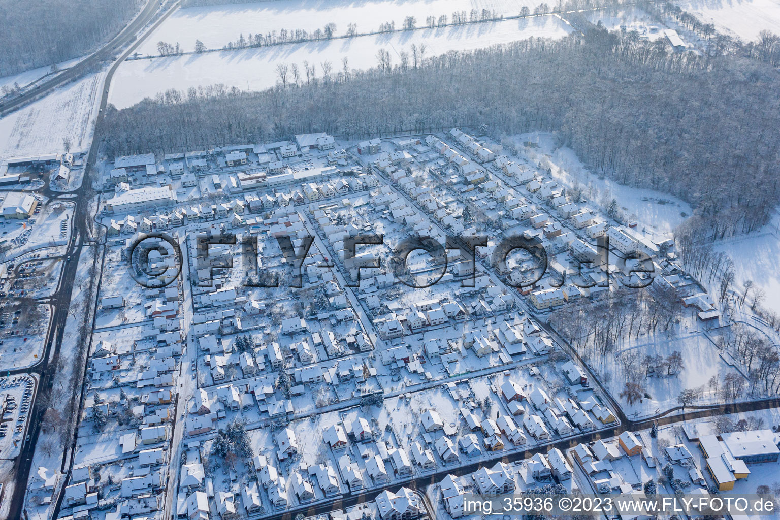 Luftbild von Kandel, Siedlung im Bundesland Rheinland-Pfalz, Deutschland