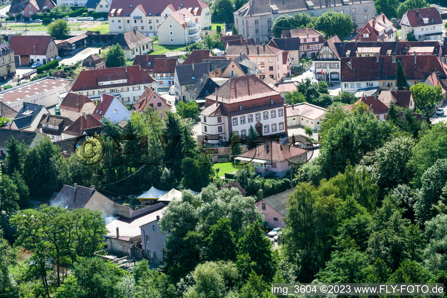 Luftbild von Lauterbourg(Elsass) im Bundesland Bas-Rhin, Frankreich