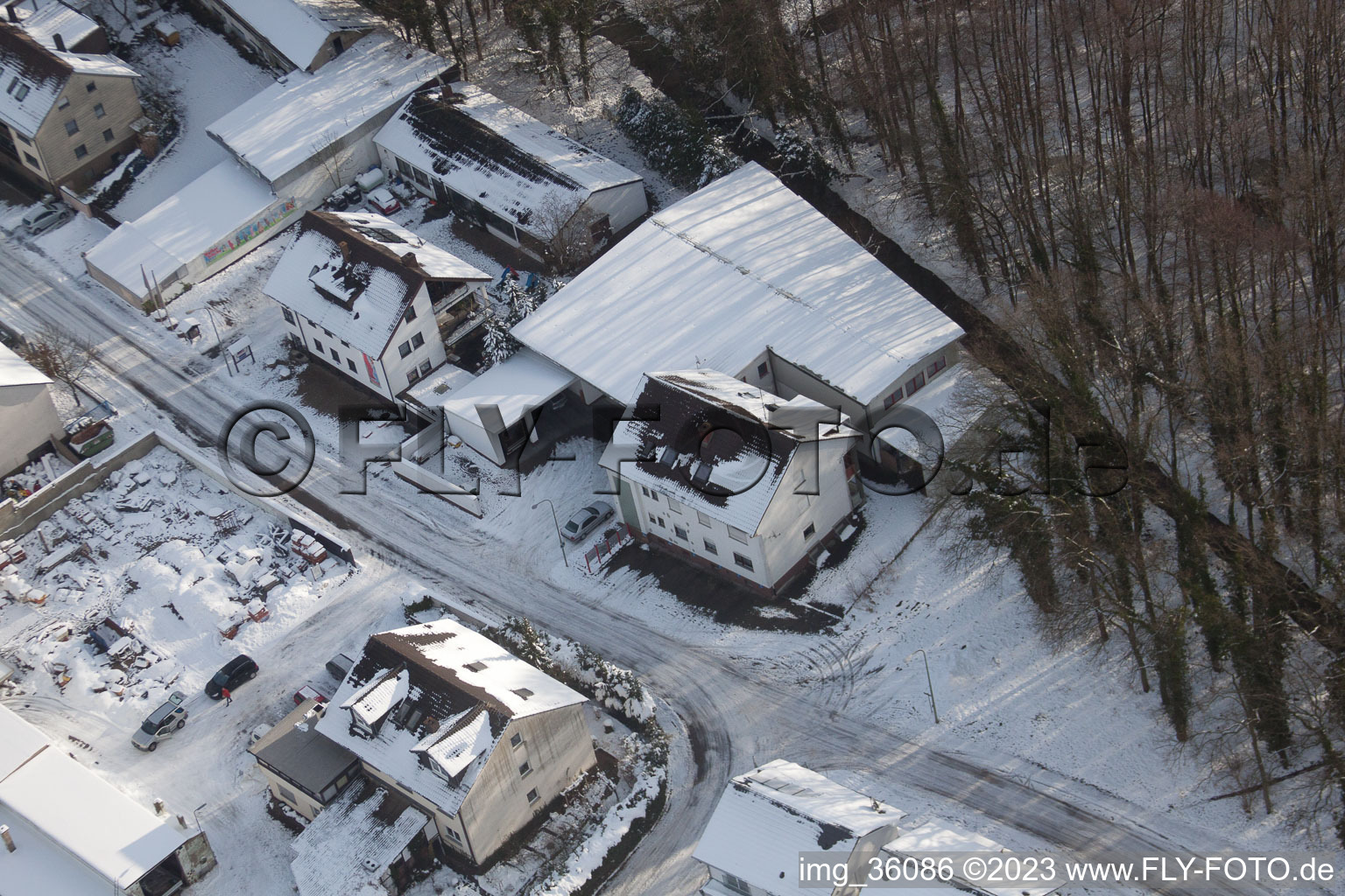 Luftaufnahme von Kandel, Elsässerstraße Fa. Frey Sondermaschinen im Bundesland Rheinland-Pfalz, Deutschland