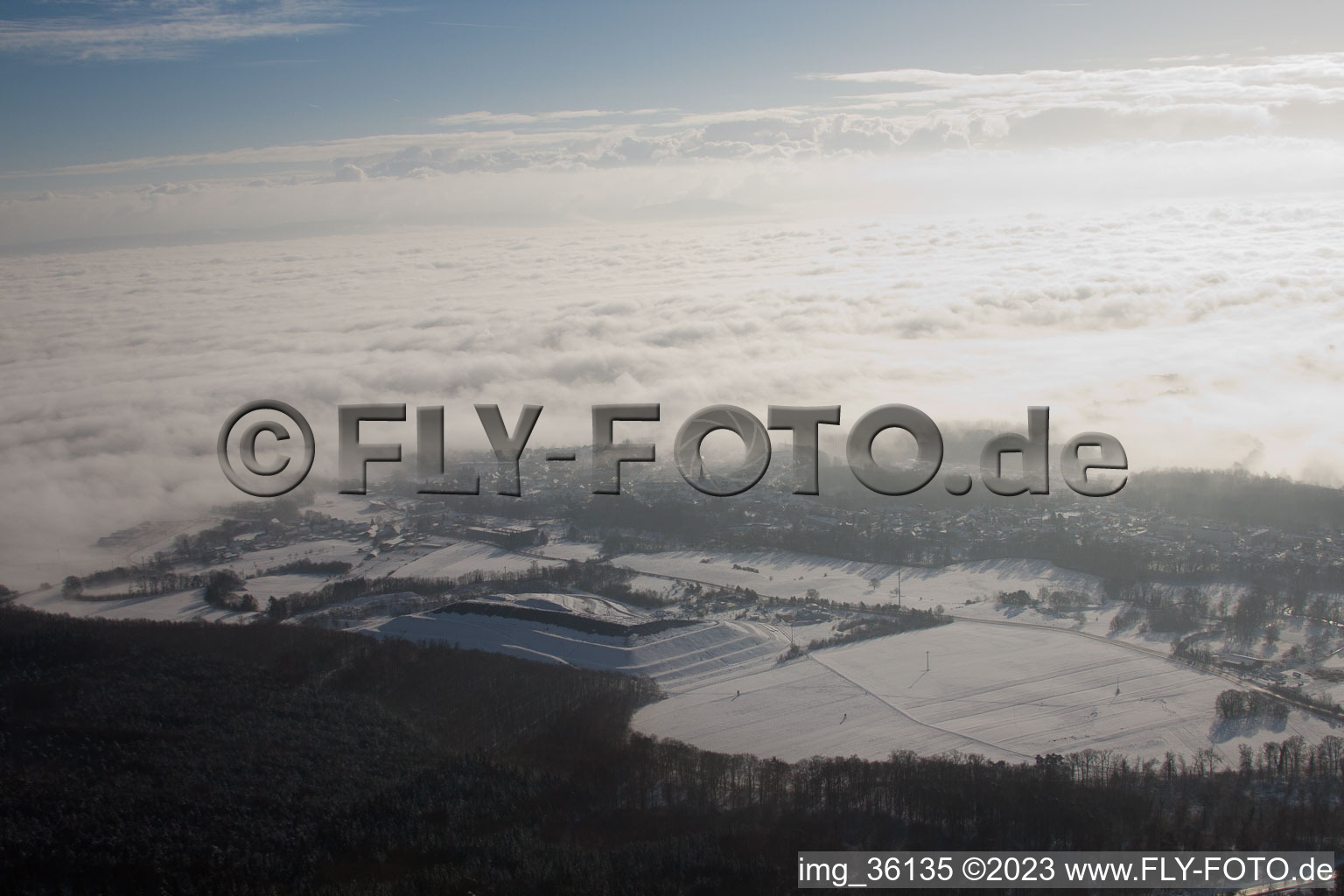 Luftaufnahme von Scheibenhardt, Kreismülldeponie im Bundesland Rheinland-Pfalz, Deutschland