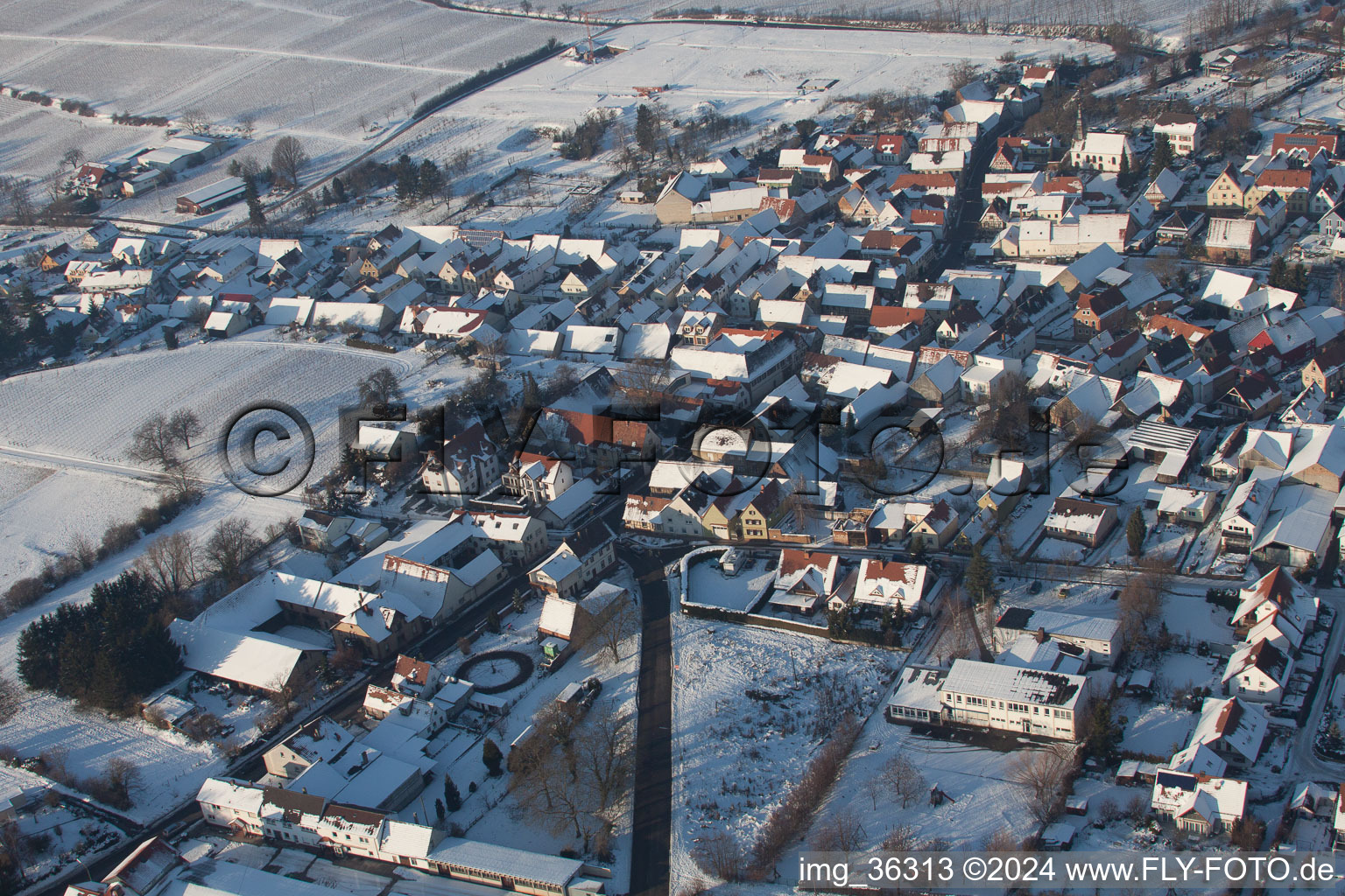 Luftbild von Impflingen im Bundesland Rheinland-Pfalz, Deutschland