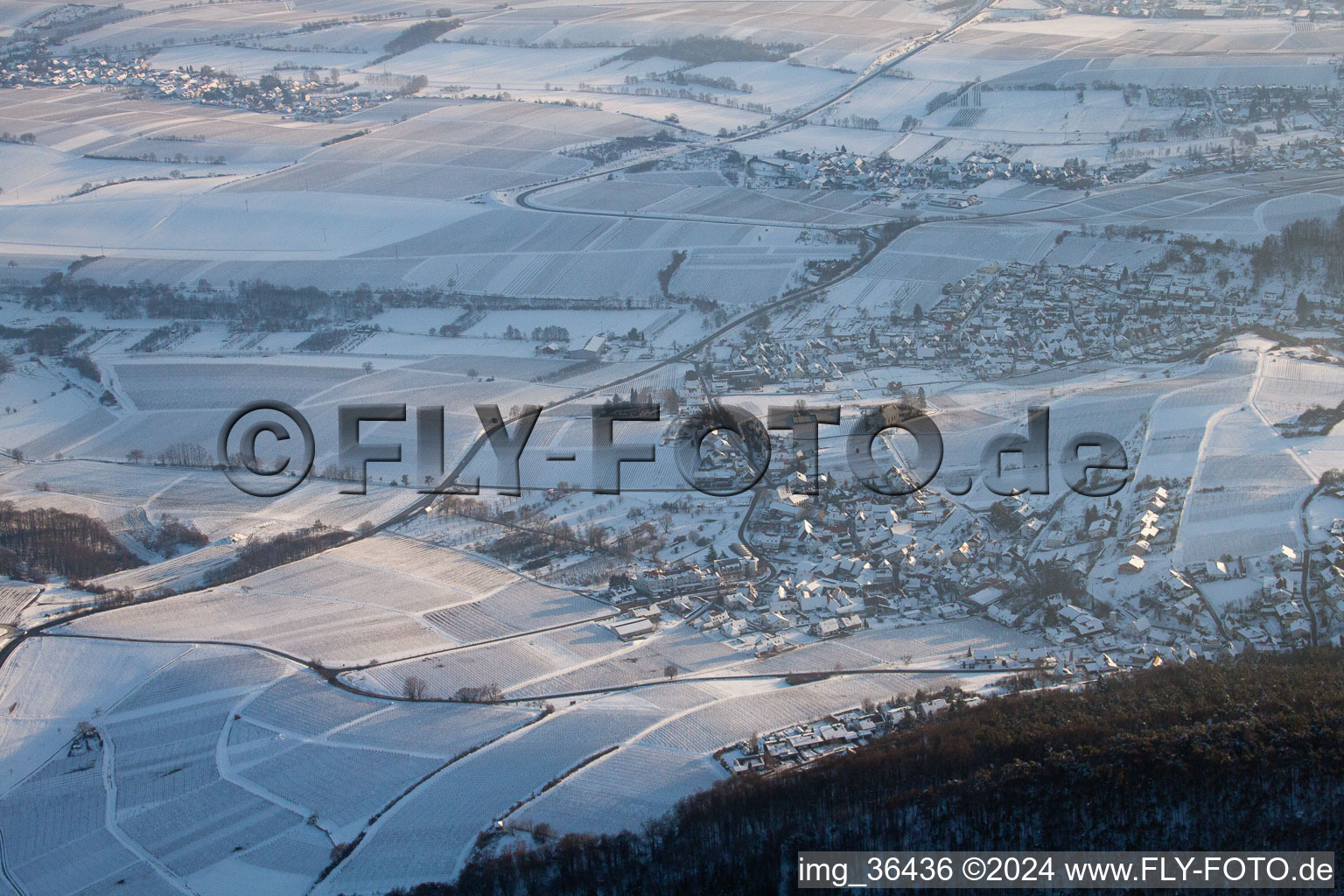 Drohnenbild von Klingenmünster im Bundesland Rheinland-Pfalz, Deutschland