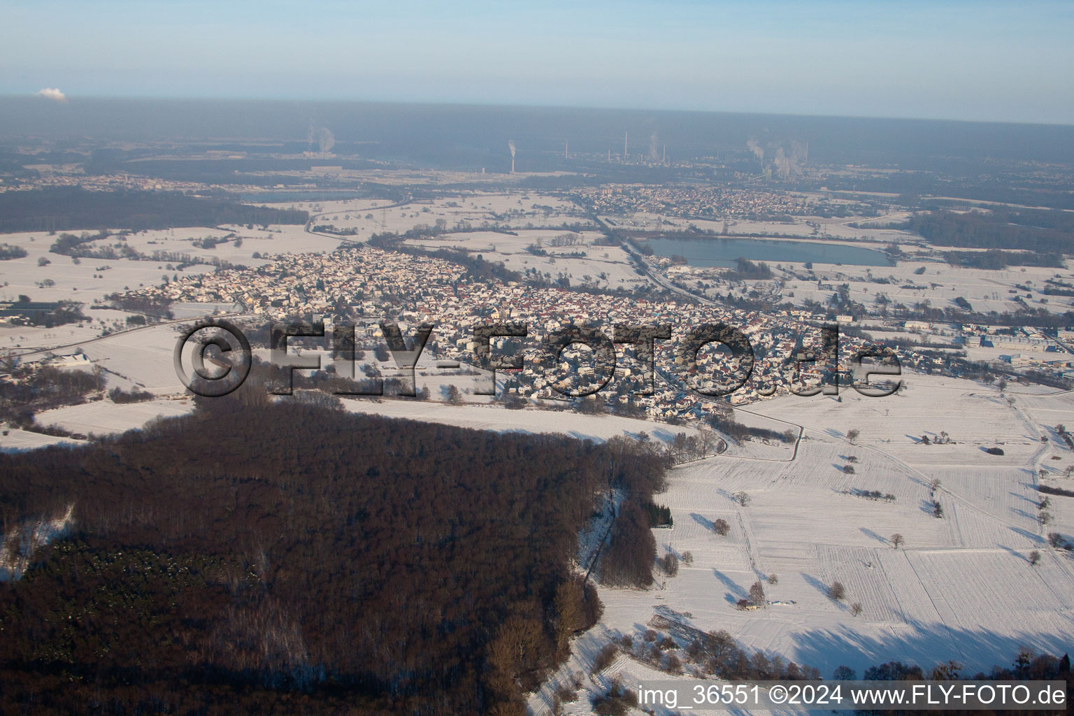 Luftaufnahme von Neuburg im Bundesland Rheinland-Pfalz, Deutschland