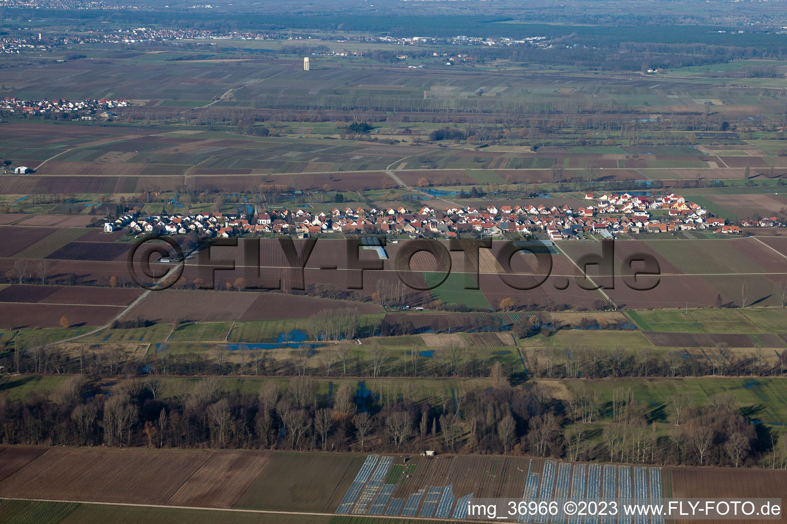 Böbingen im Bundesland Rheinland-Pfalz, Deutschland von einer Drohne aus
