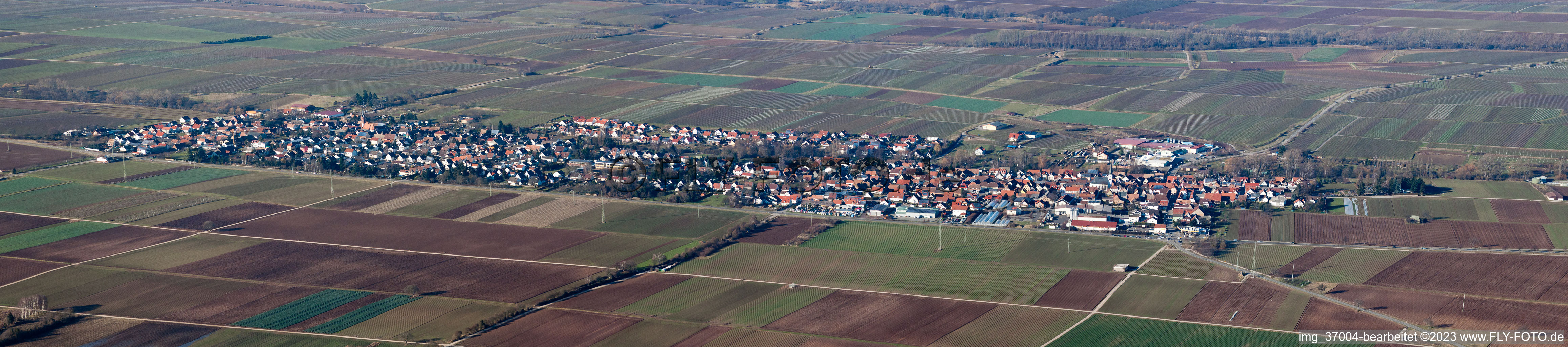 Luftbild von Panorama in Hochstadt im Bundesland Rheinland-Pfalz, Deutschland