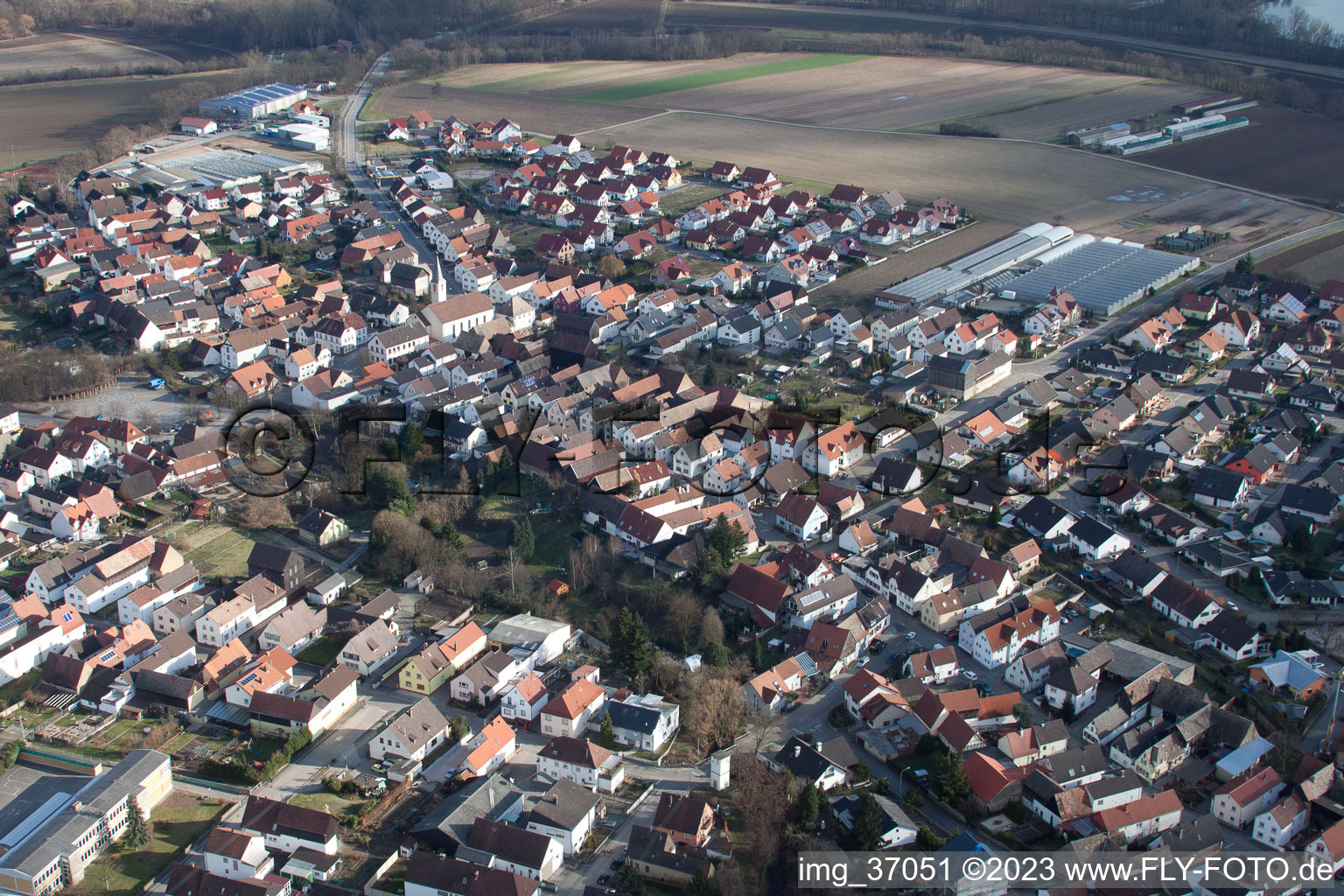 Luftbild von Kuhardt im Bundesland Rheinland-Pfalz, Deutschland
