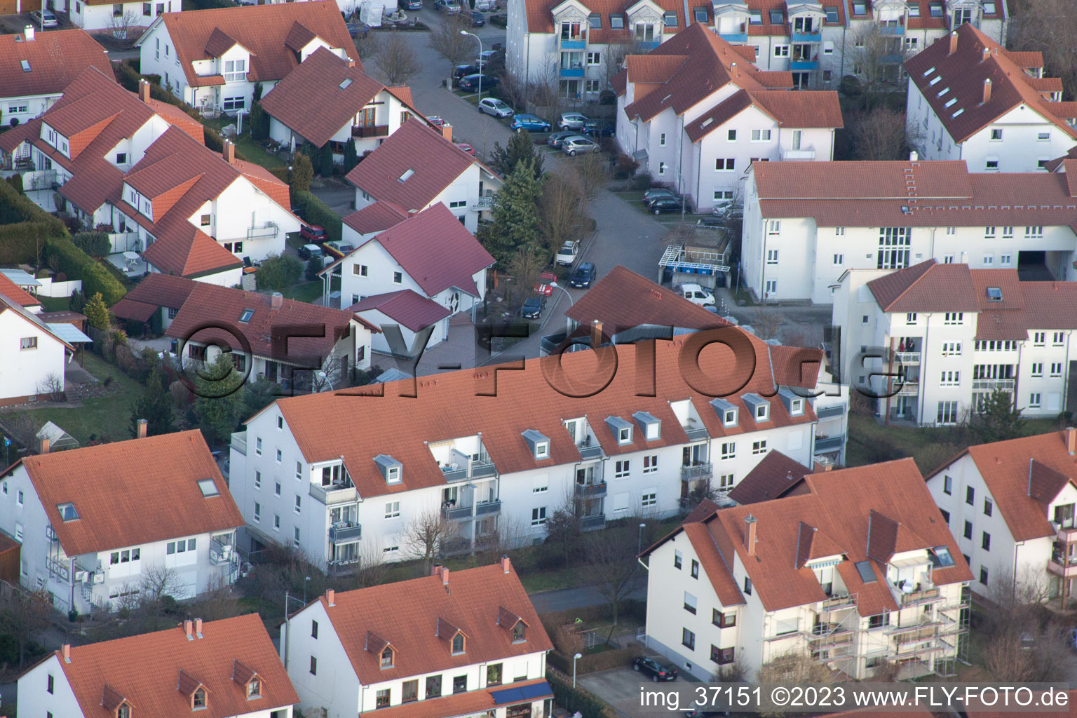 Luftaufnahme von Herxheim, NW in Herxheim bei Landau/Pfalz im Bundesland Rheinland-Pfalz, Deutschland