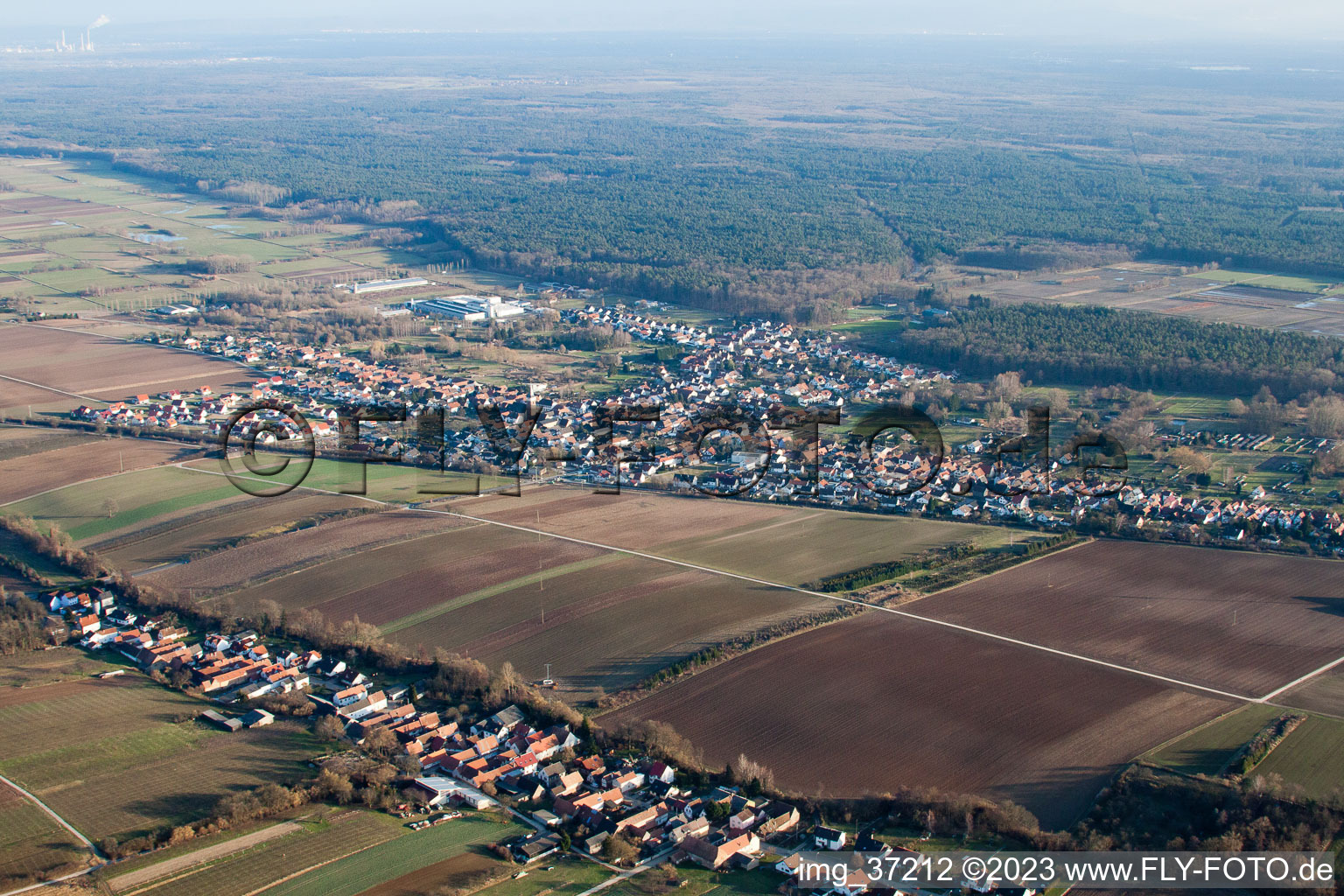 Vollmersweiler im Bundesland Rheinland-Pfalz, Deutschland von oben gesehen