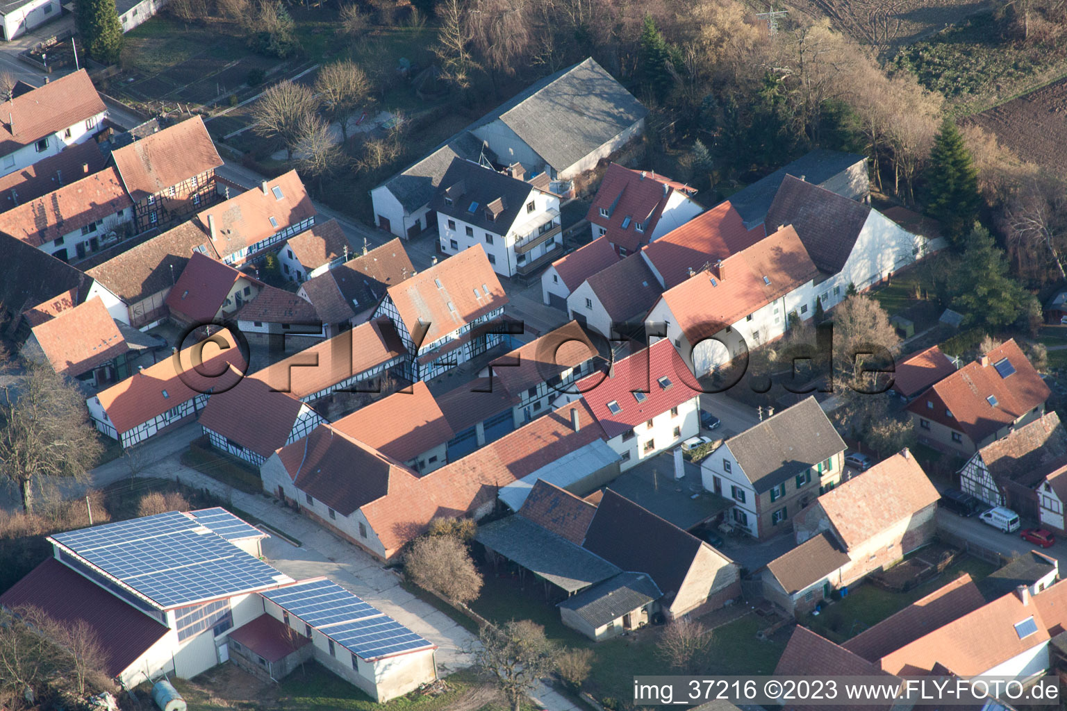 Vollmersweiler im Bundesland Rheinland-Pfalz, Deutschland aus der Luft betrachtet
