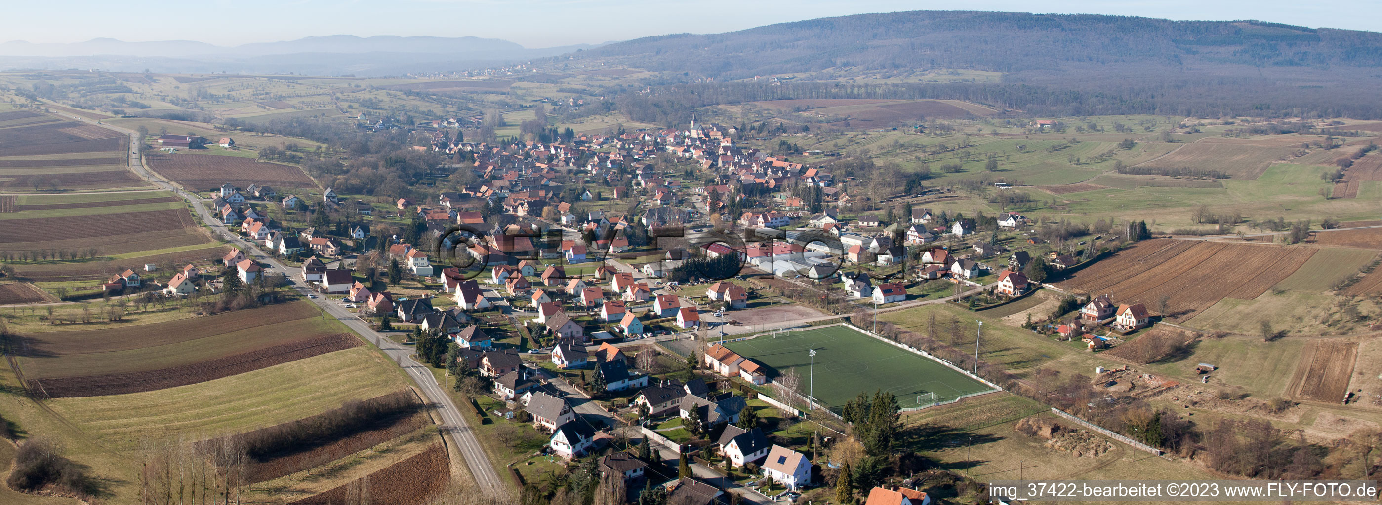 Preuschdorf (Elsaß) im Bundesland Bas-Rhin, Frankreich