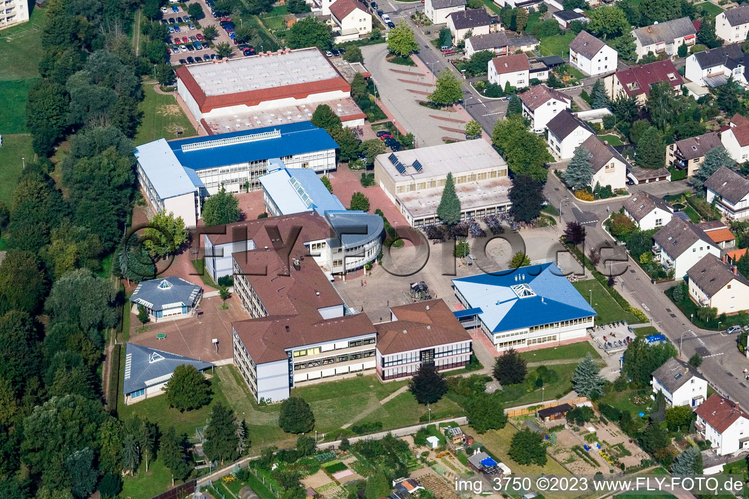 Herxheim, Gesamtschule in Herxheim bei Landau/Pfalz im Bundesland Rheinland-Pfalz, Deutschland