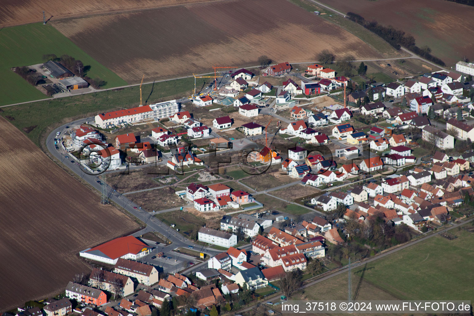 Luftbild von Kandel, Höhenweg im Bundesland Rheinland-Pfalz, Deutschland