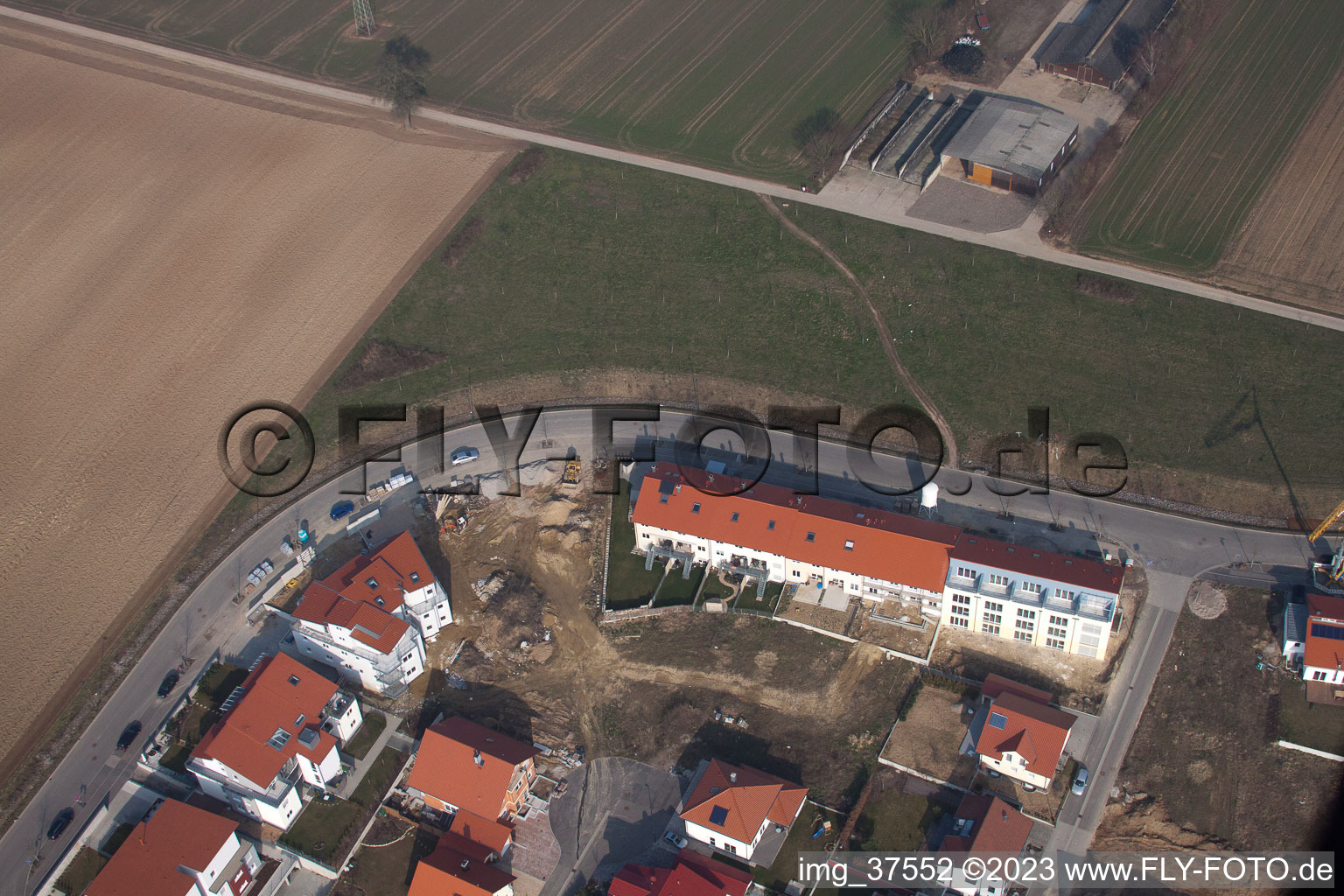 Luftbild von Kandel, Neubaugebiet Höhenweg im Bundesland Rheinland-Pfalz, Deutschland