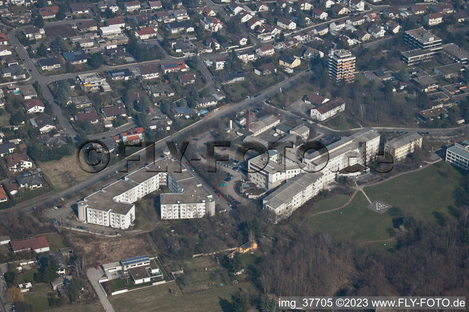 Luftbild von Landau, Klinikum Landau-Südliche Weinstr in Landau in der Pfalz im Bundesland Rheinland-Pfalz, Deutschland
