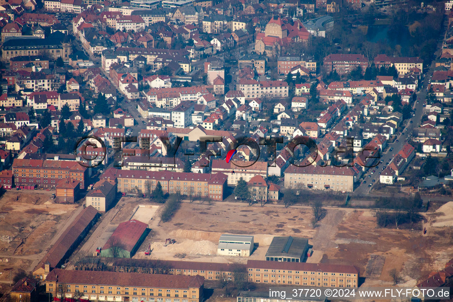 Luftbild von Conversionsgebiet Cornichonstr in Landau in der Pfalz im Bundesland Rheinland-Pfalz, Deutschland