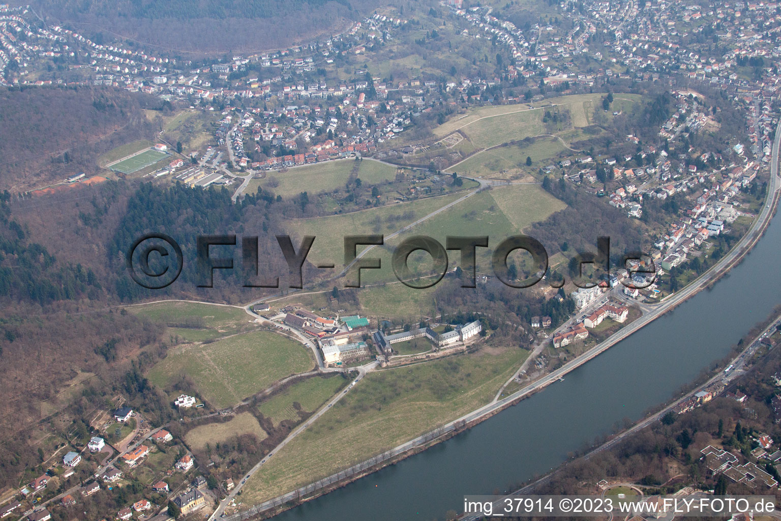 Luftbild von Ortsteil Schlierbach in Heidelberg im Bundesland Baden-Württemberg, Deutschland