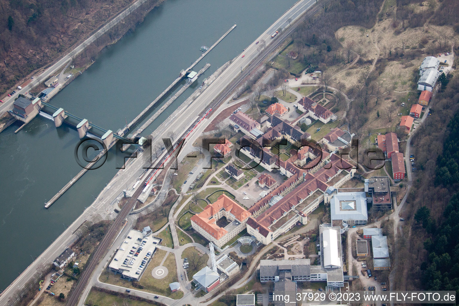 Luftbild von Orthopädische Klinik im Ortsteil Schlierbach in Heidelberg im Bundesland Baden-Württemberg, Deutschland