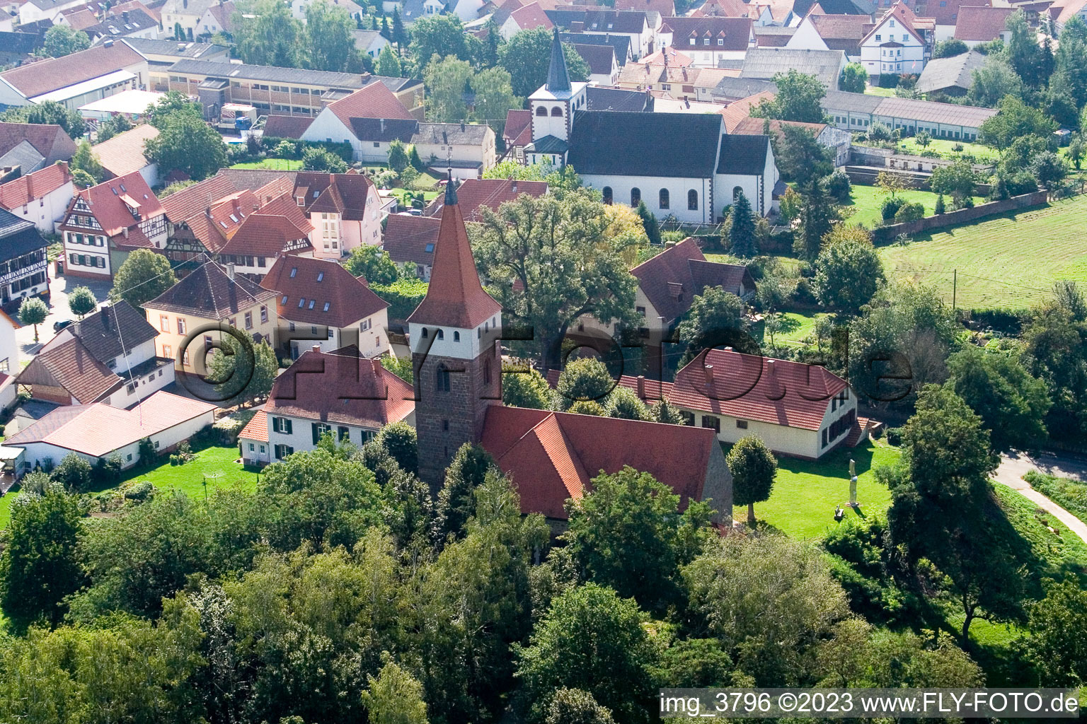 Minfeld, ev. Kirche im Bundesland Rheinland-Pfalz, Deutschland