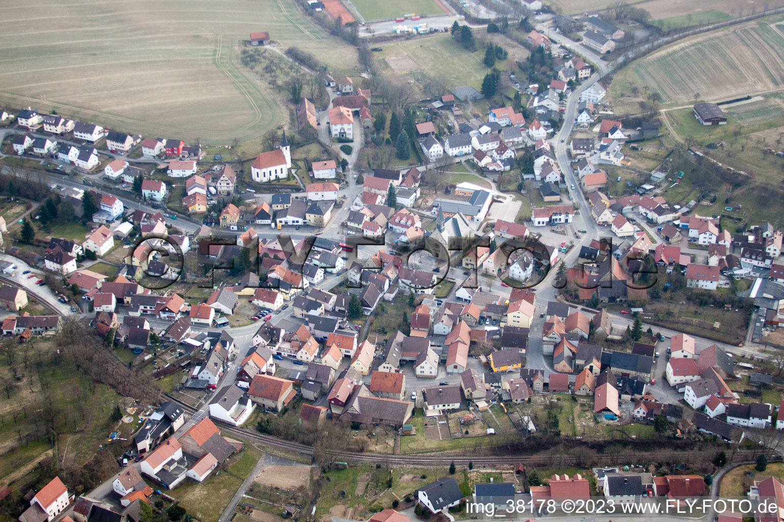Obergimpern im Bundesland Baden-Württemberg, Deutschland aus der Luft