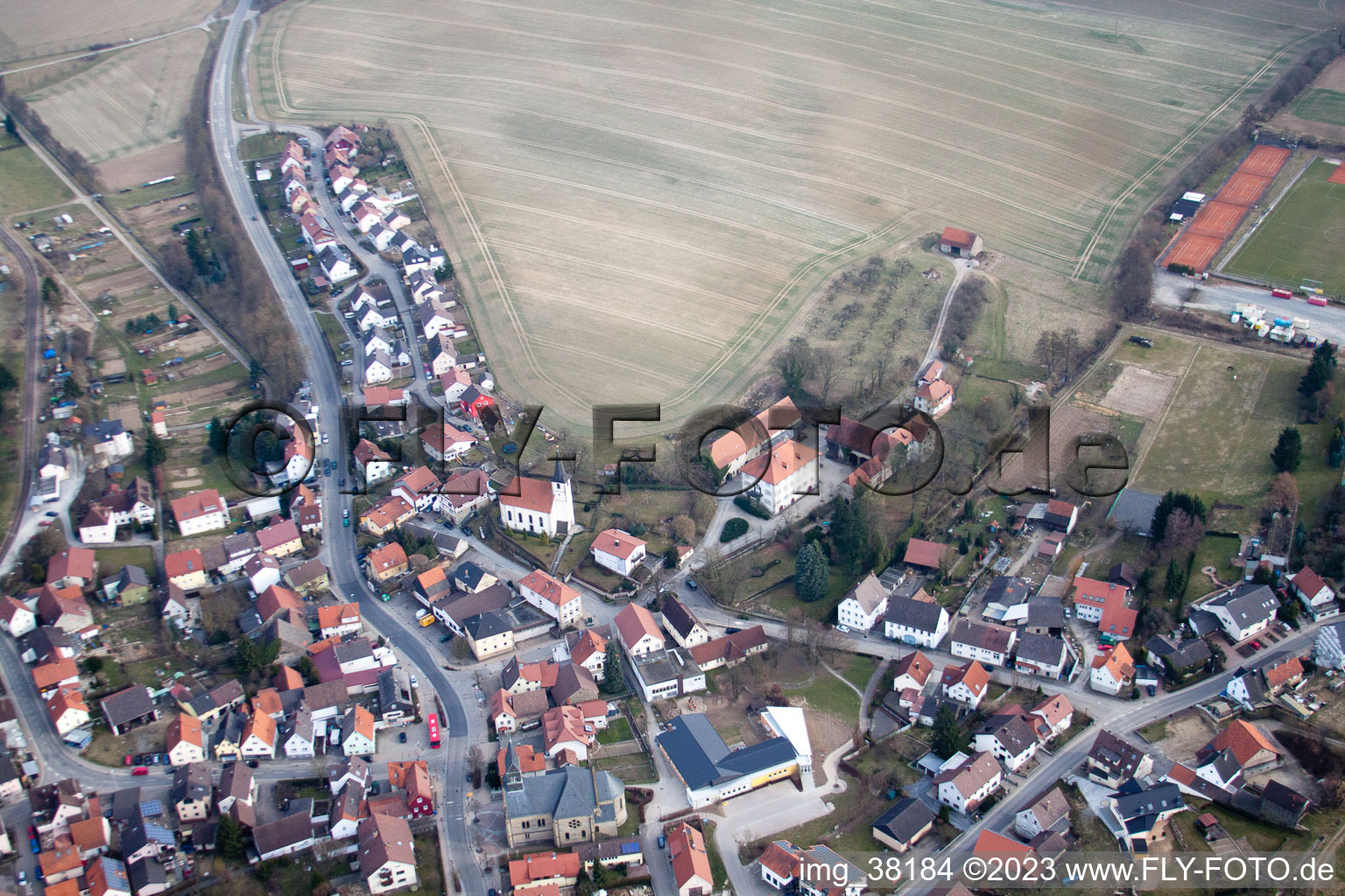 Obergimpern im Bundesland Baden-Württemberg, Deutschland aus der Luft betrachtet
