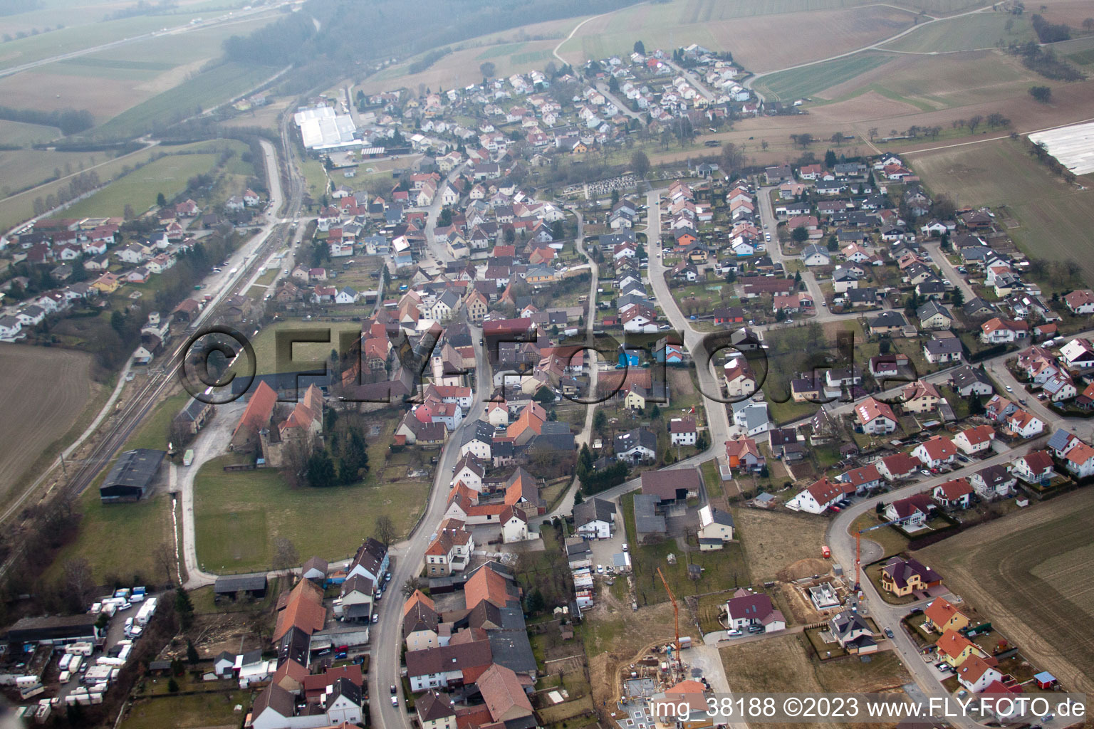 Luftbild von Grombach im Bundesland Baden-Württemberg, Deutschland