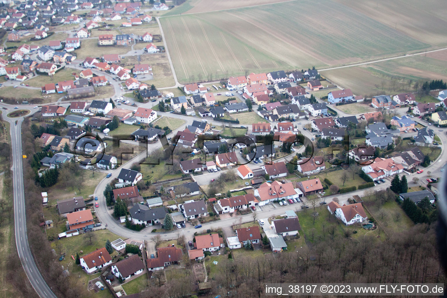 Grombach im Bundesland Baden-Württemberg, Deutschland aus der Luft betrachtet