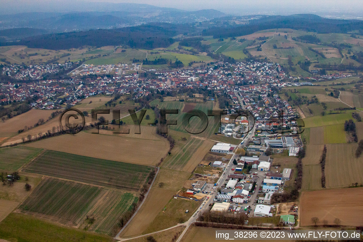 Luftbild von Sallenbusch im Bundesland Baden-Württemberg, Deutschland