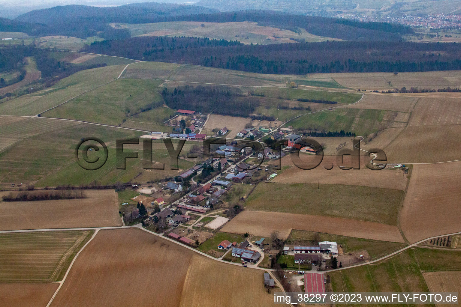 Luftaufnahme von Sallenbusch im Bundesland Baden-Württemberg, Deutschland