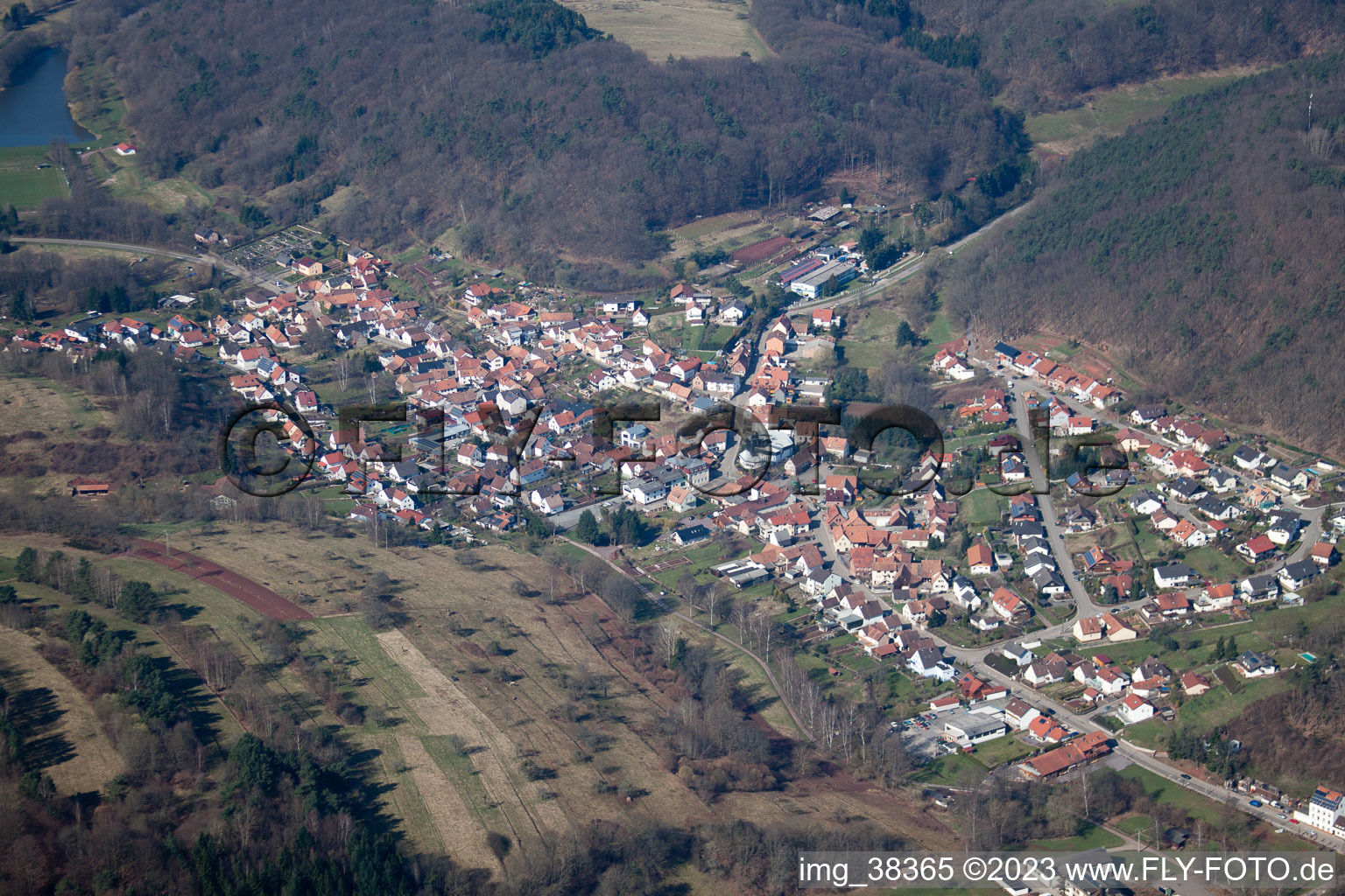 Silz im Bundesland Rheinland-Pfalz, Deutschland aus der Luft betrachtet