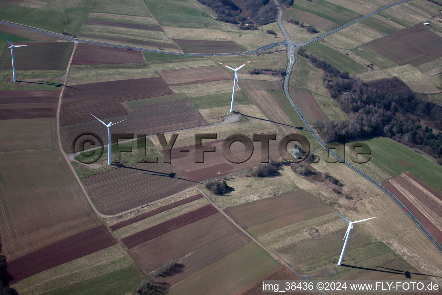 Obersimten im Bundesland Rheinland-Pfalz, Deutschland aus der Luft