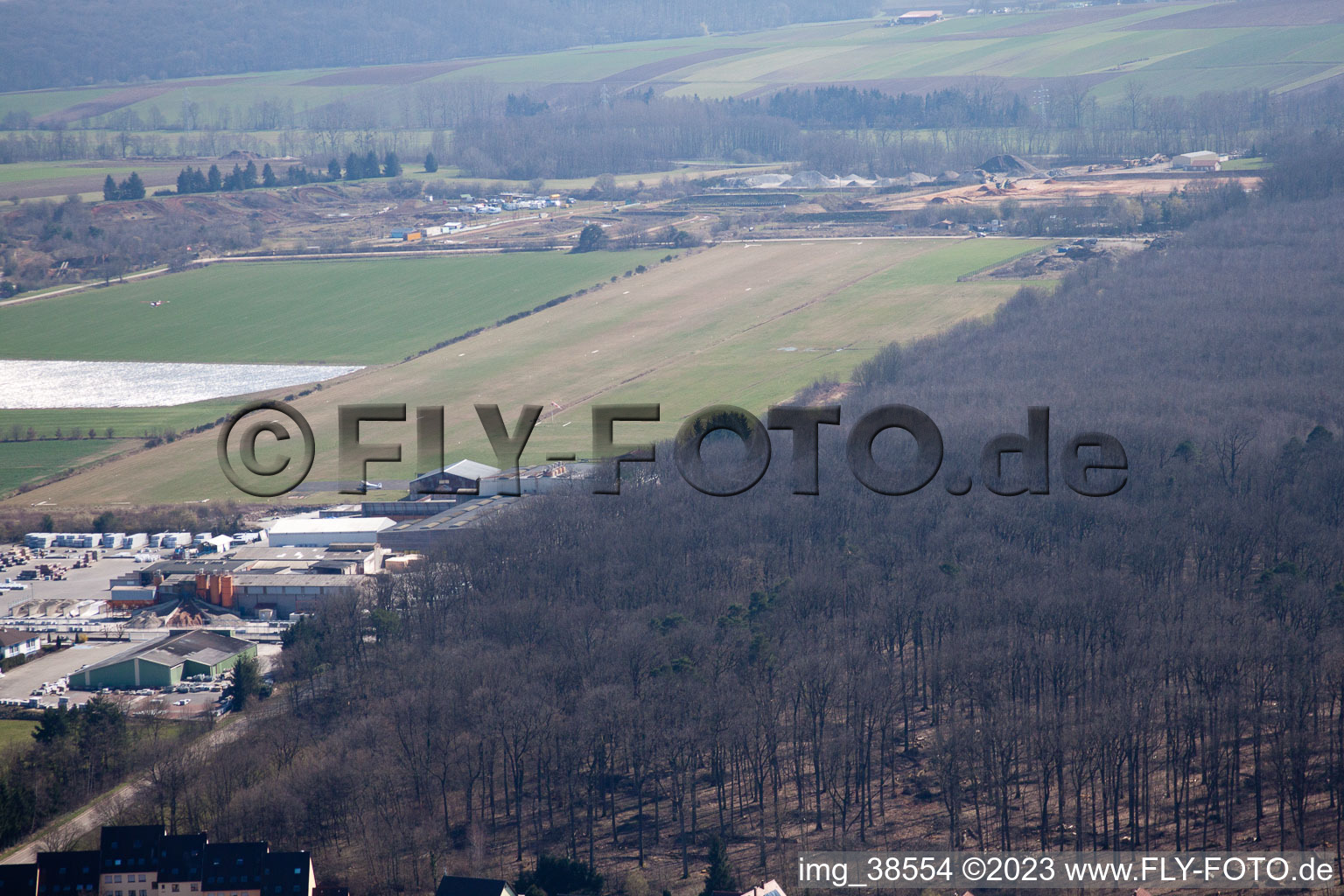 Steinbourg, Flugplatz im Bundesland Bas-Rhin, Frankreich