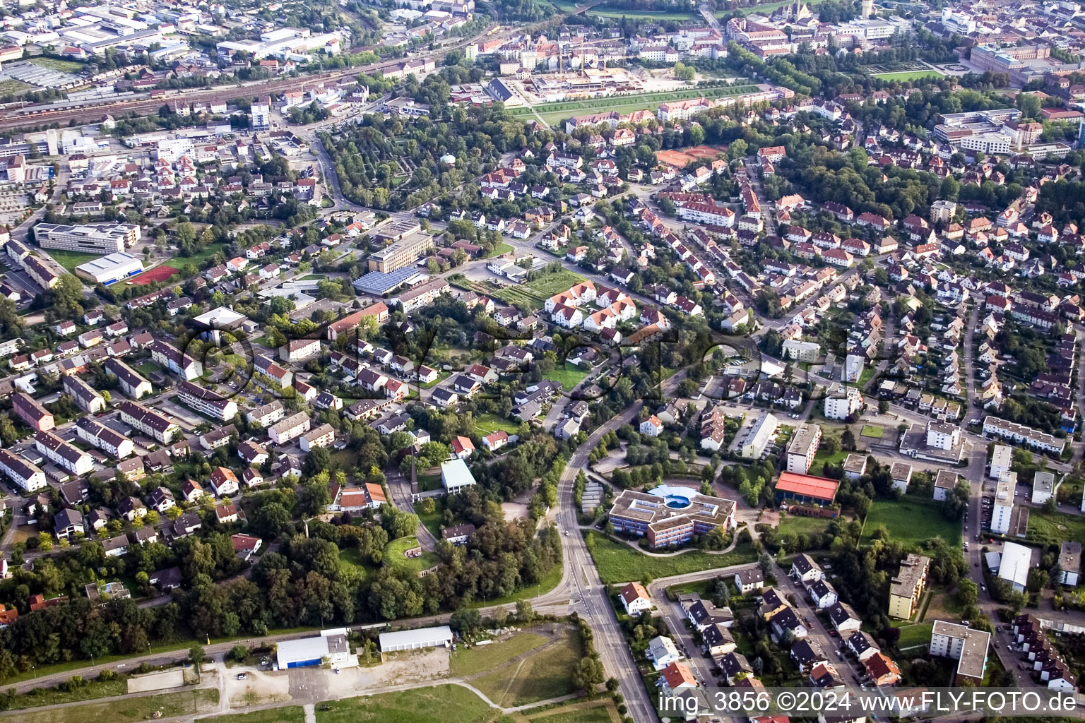 Rödenweg in Rastatt im Bundesland Baden-Württemberg, Deutschland