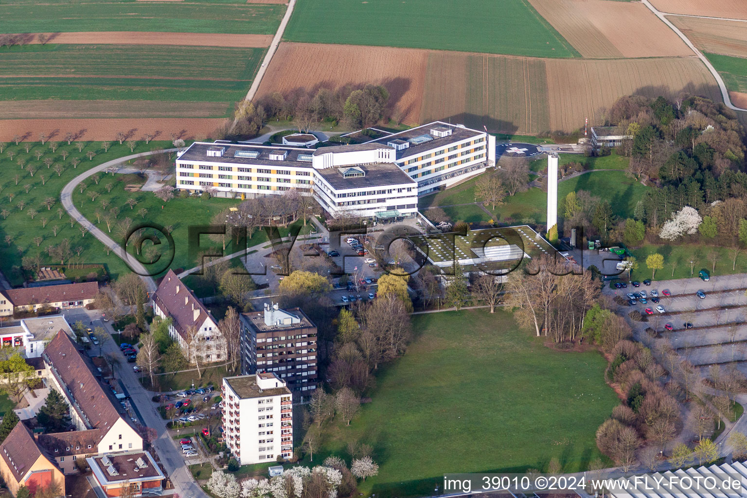 Klinikgelände des Kreiskrankenhaus in Leonberg im Bundesland Baden-Württemberg, Deutschland