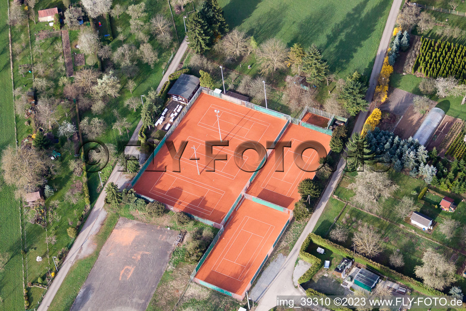 Luftbild von Stammheim, SC am Wald, Tennisanlage Grand Slam Sportanlage Emerholzweg in Stuttgart im Bundesland Baden-Württemberg, Deutschland