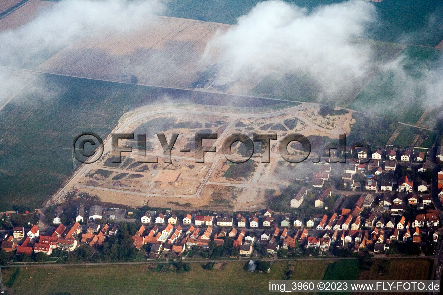 Kandel, Neubaugebiet Am Höhenweg im Bundesland Rheinland-Pfalz, Deutschland von der Drohne aus gesehen