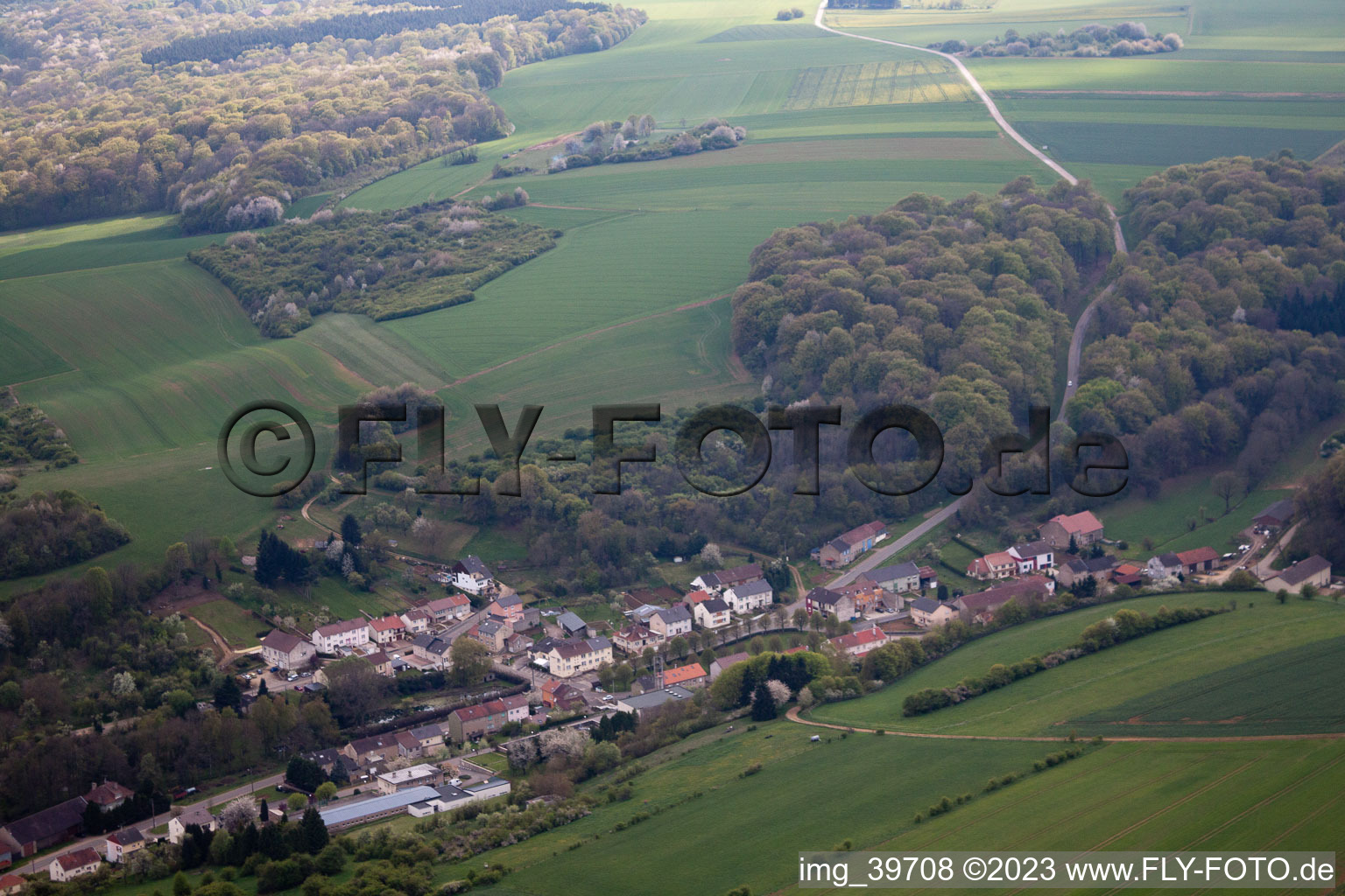 Luftbild von Escherange im Bundesland Moselle, Frankreich