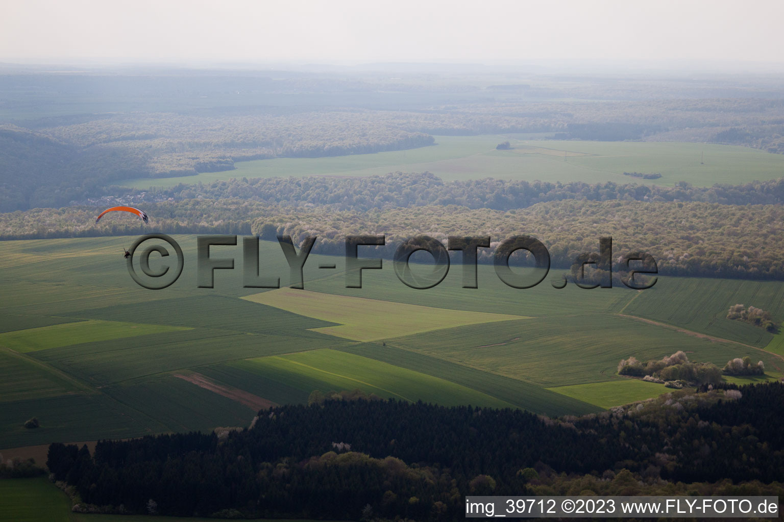 Luftaufnahme von Escherange im Bundesland Moselle, Frankreich