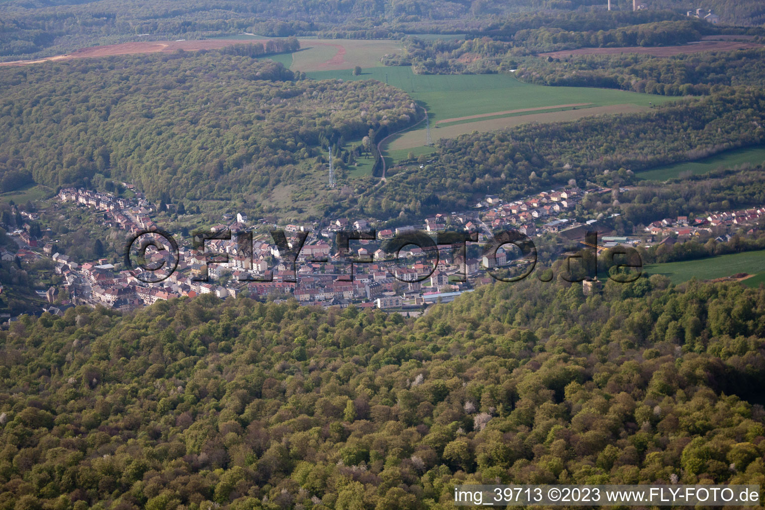 Luftbild von Ottange im Bundesland Moselle, Frankreich