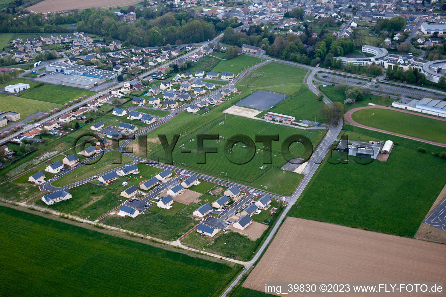 Luftbild von La Moncelle im Bundesland Ardennes, Frankreich