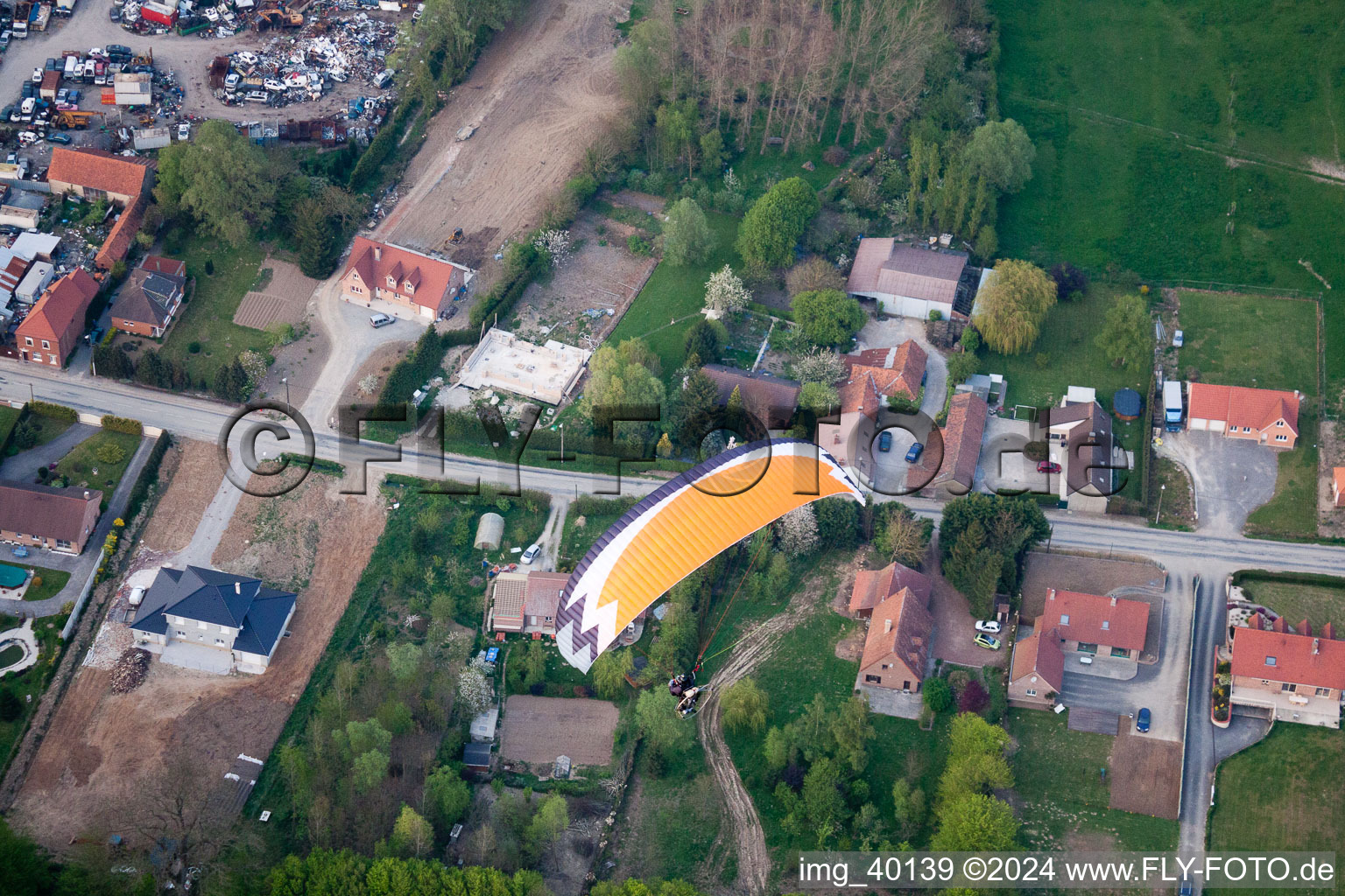 Luftbild von Audincthun im Bundesland Pas-de-Calais, Frankreich