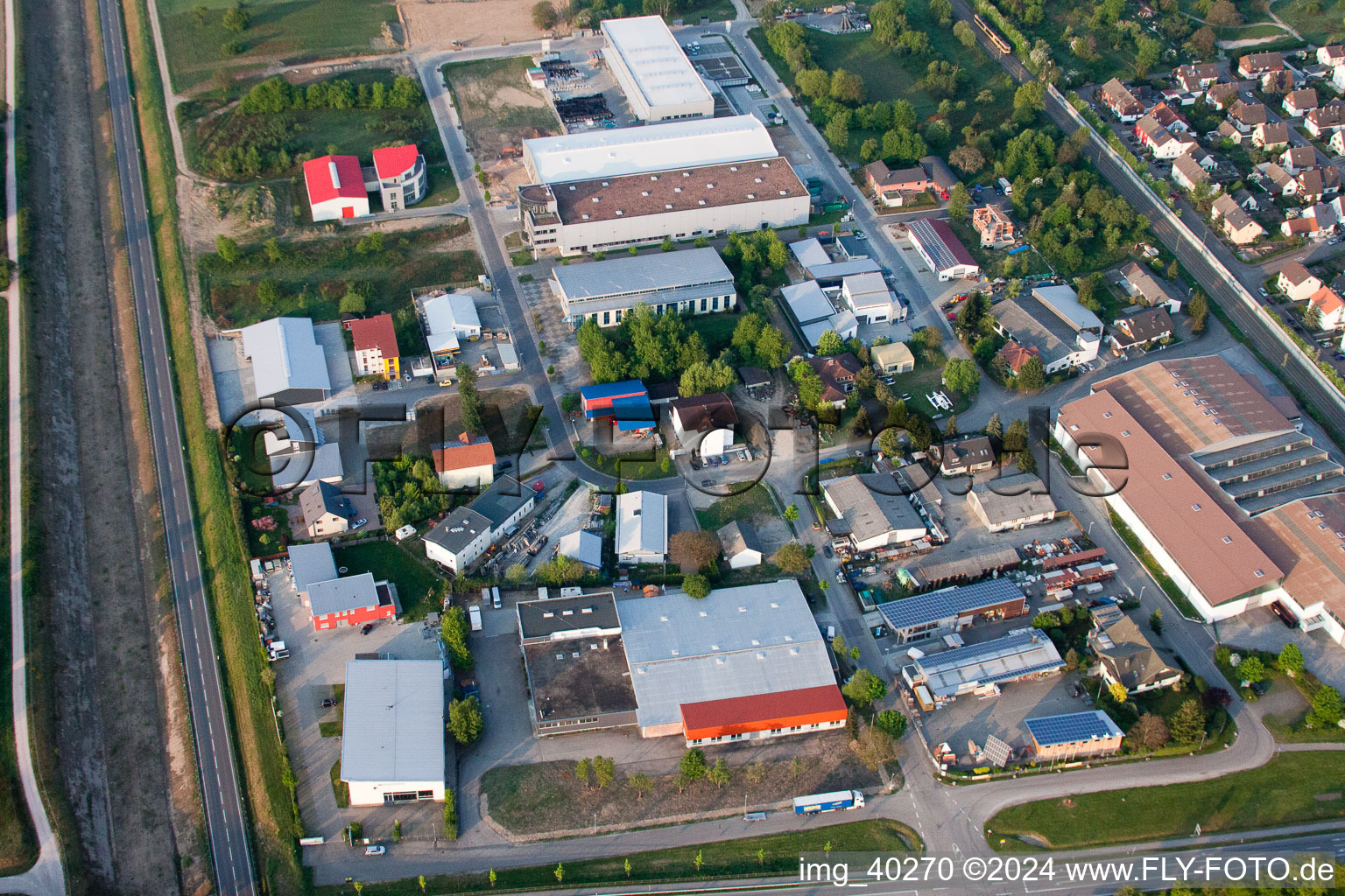 Gewerbegebiet Wagnerstr in Durmersheim im Bundesland Baden-Württemberg, Deutschland