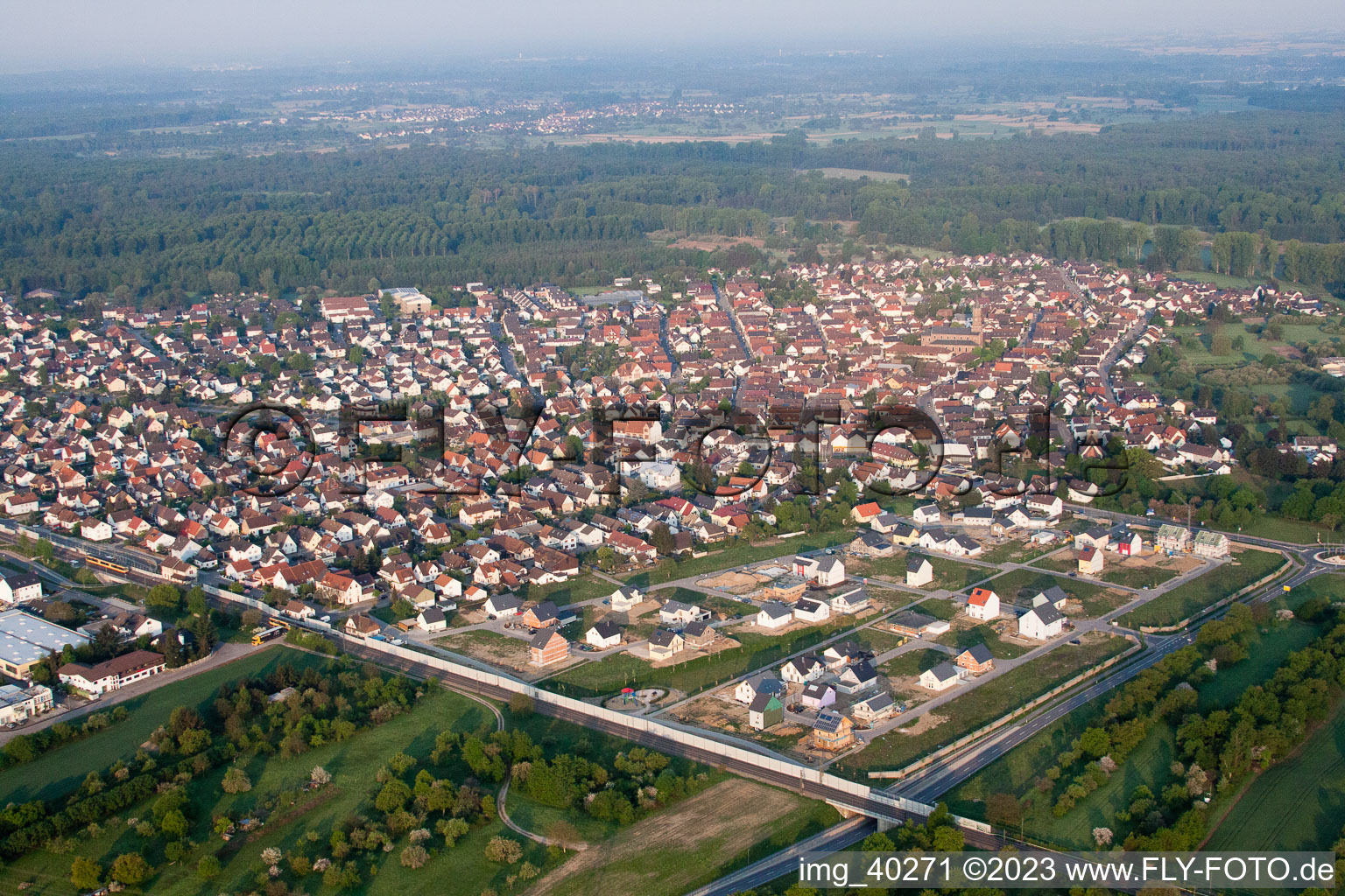 Bietigheim im Bundesland Baden-Württemberg, Deutschland aus der Luft