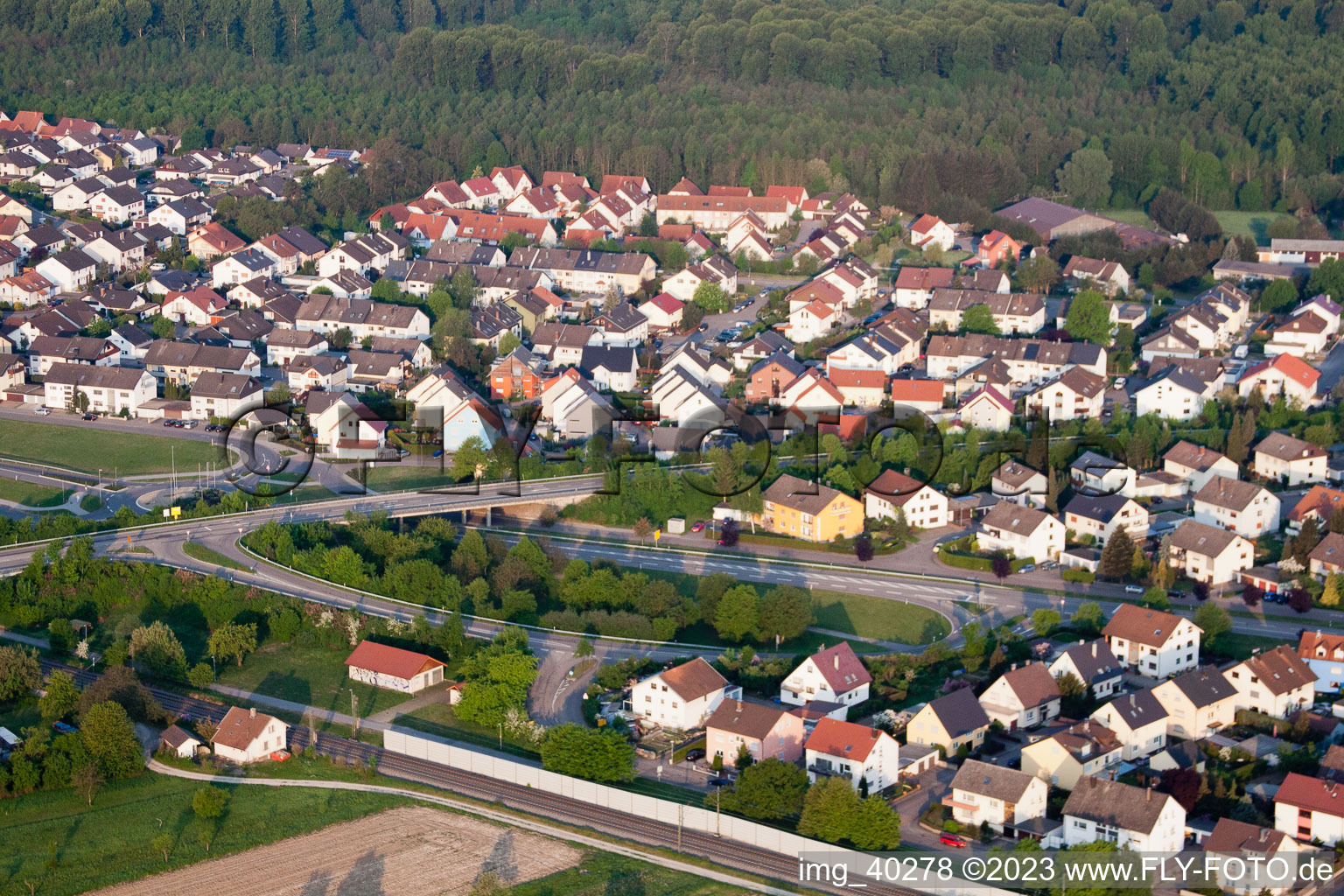 Bietigheim im Bundesland Baden-Württemberg, Deutschland aus der Luft betrachtet