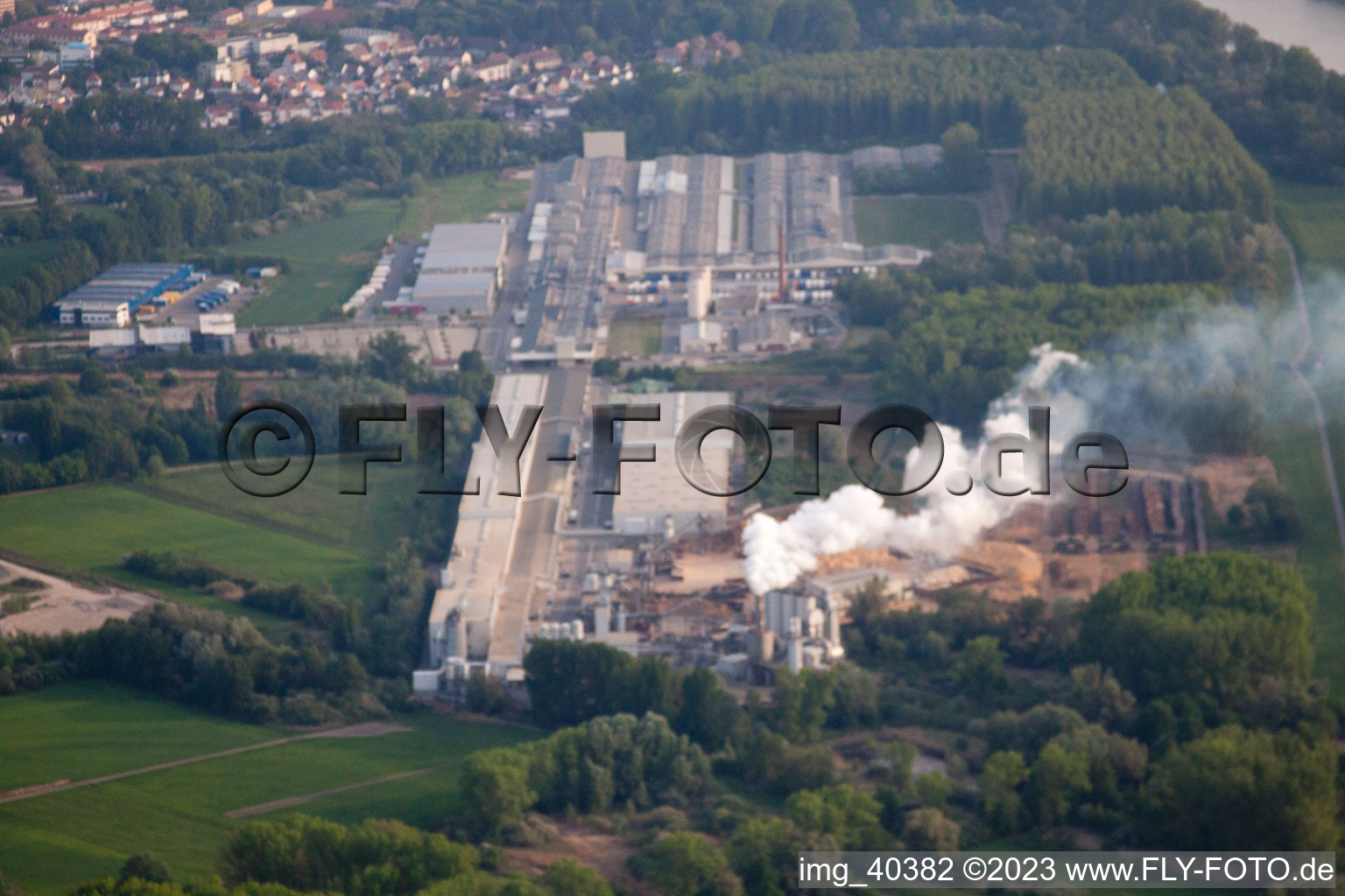 Luftbild von Germersheim Industriegebiet Nolde im Bundesland Rheinland-Pfalz, Deutschland